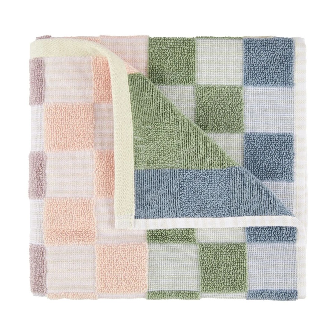 1 Check Cotton Hand Towel, 1 of 5
