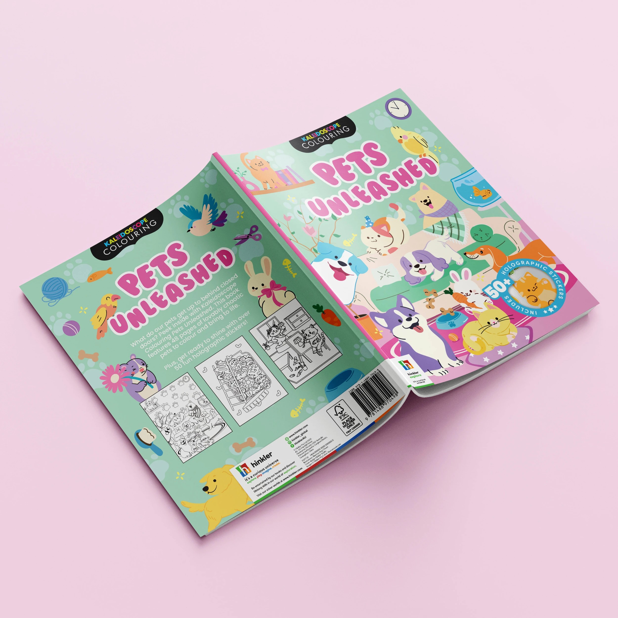 6 Kaleidoscope Colouring: Pets Unleashed - Book, 6 of 6