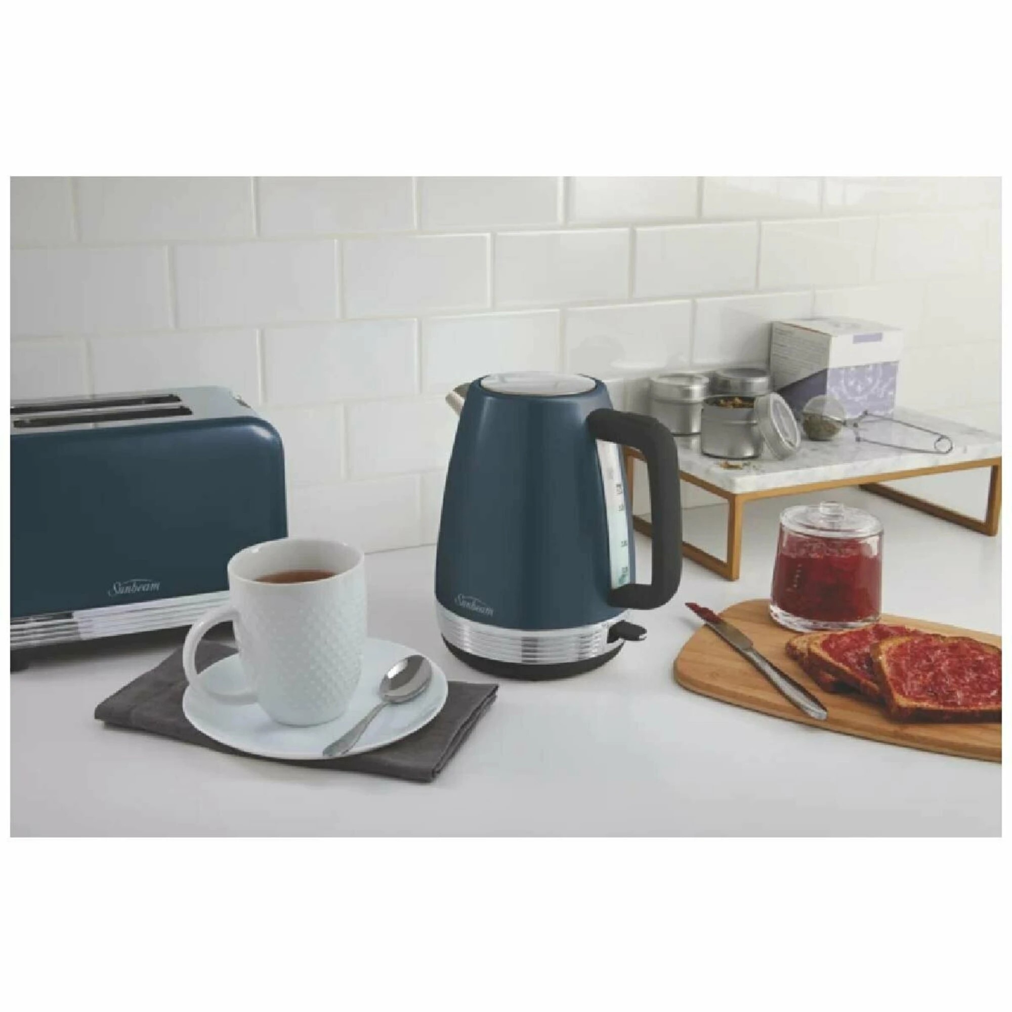 4 Sunbeam Chic Collection Breakfast Pack - Dark Teal Polished - BLUE, 4 of 4