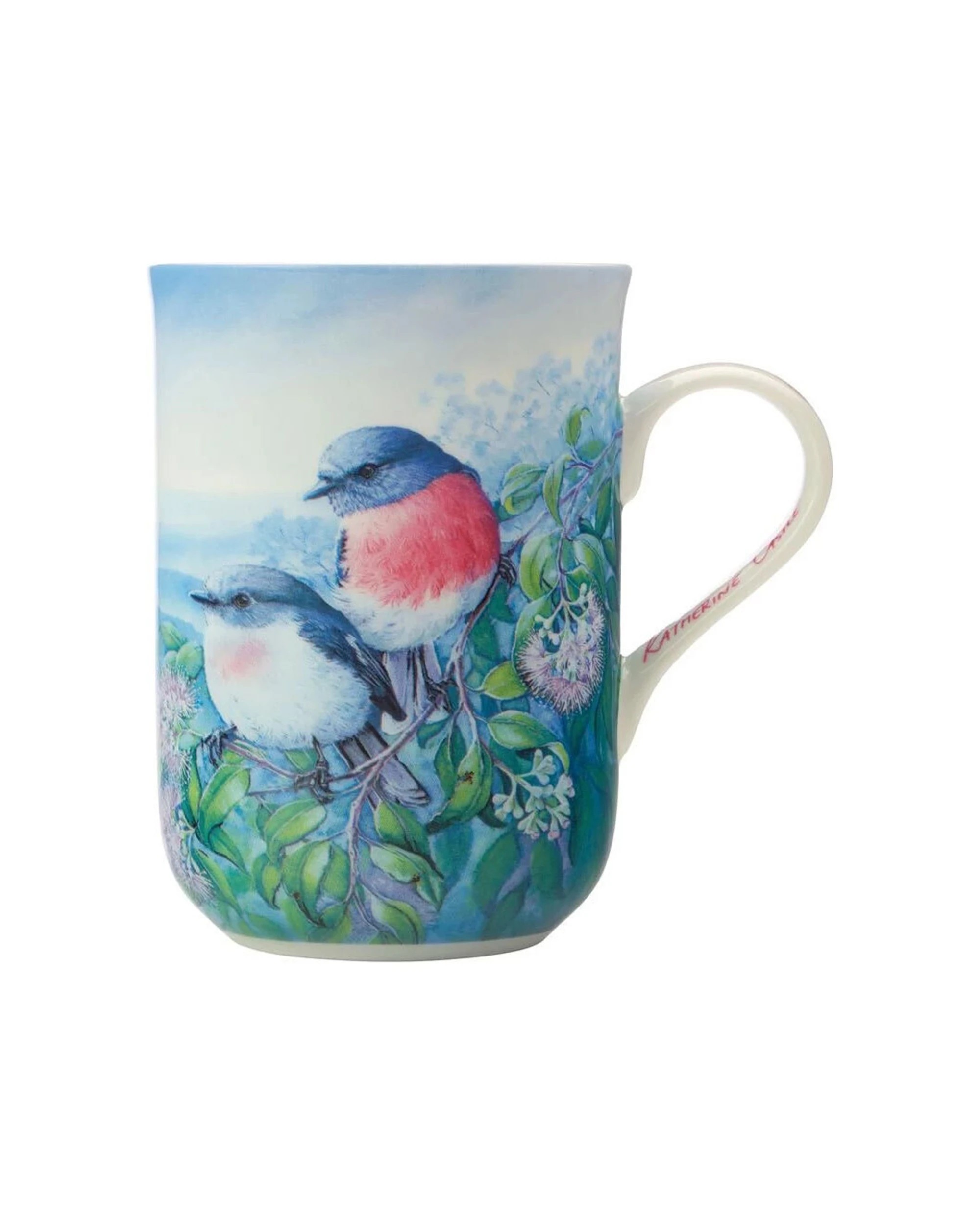2 Maxwell & Williams 2PK Birds Of Australia Mug Rose Robin Bone China 300ml - Multi, 2 of 2