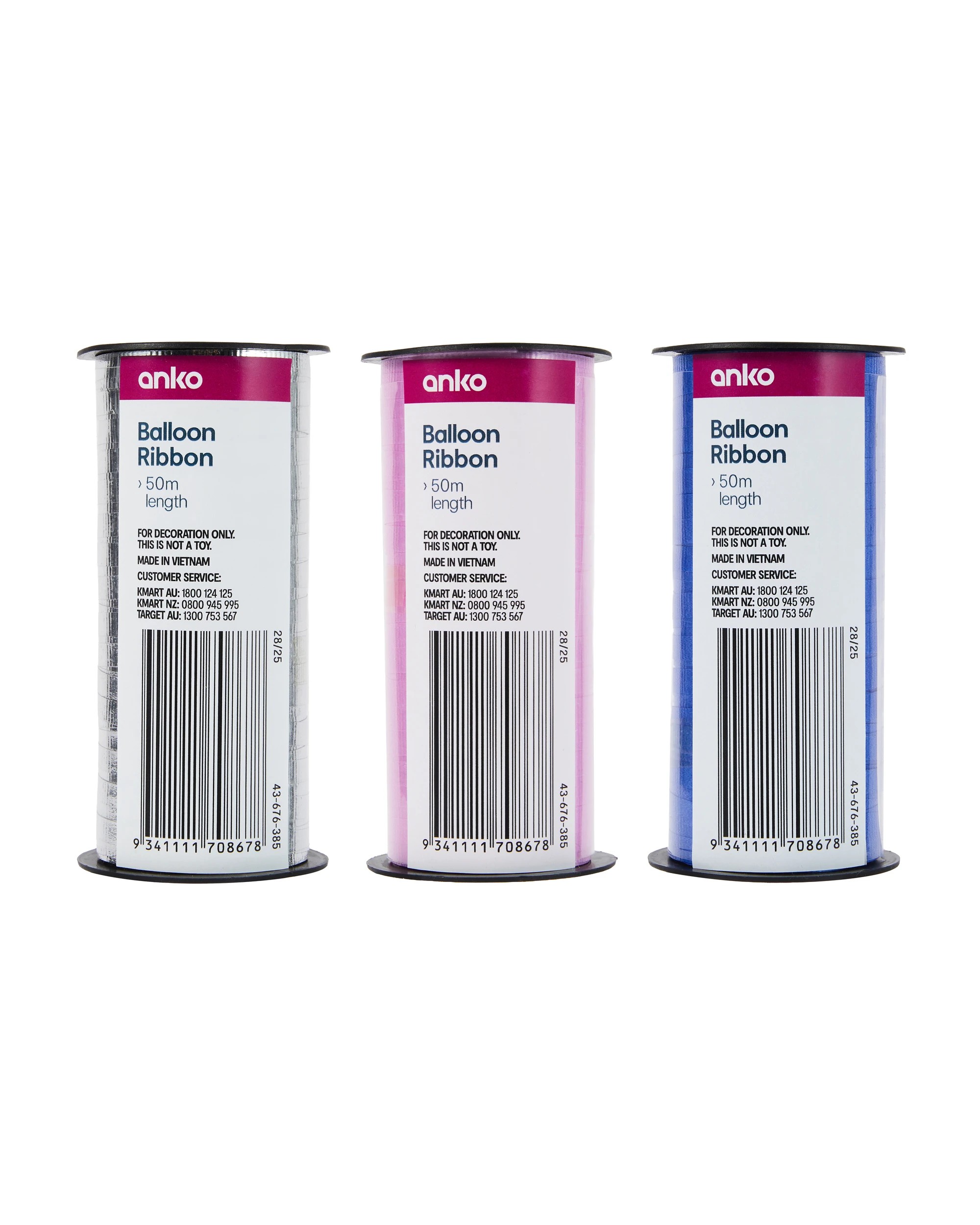 4 Balloon Ribbon - Assorted, 4 of 4