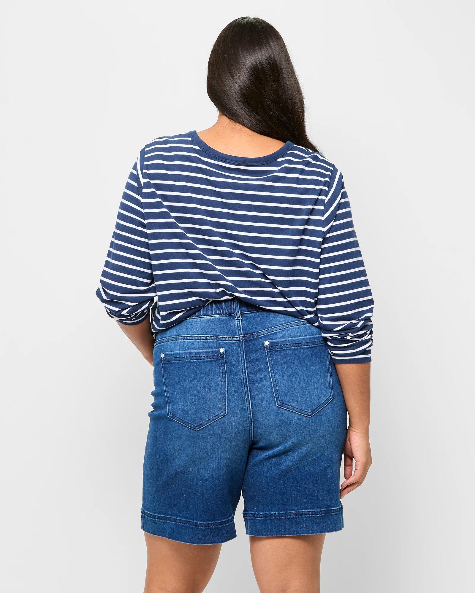 4 Target Plus Size Denim Shorts 70'S VINTAGE BLUE, 4 of 5