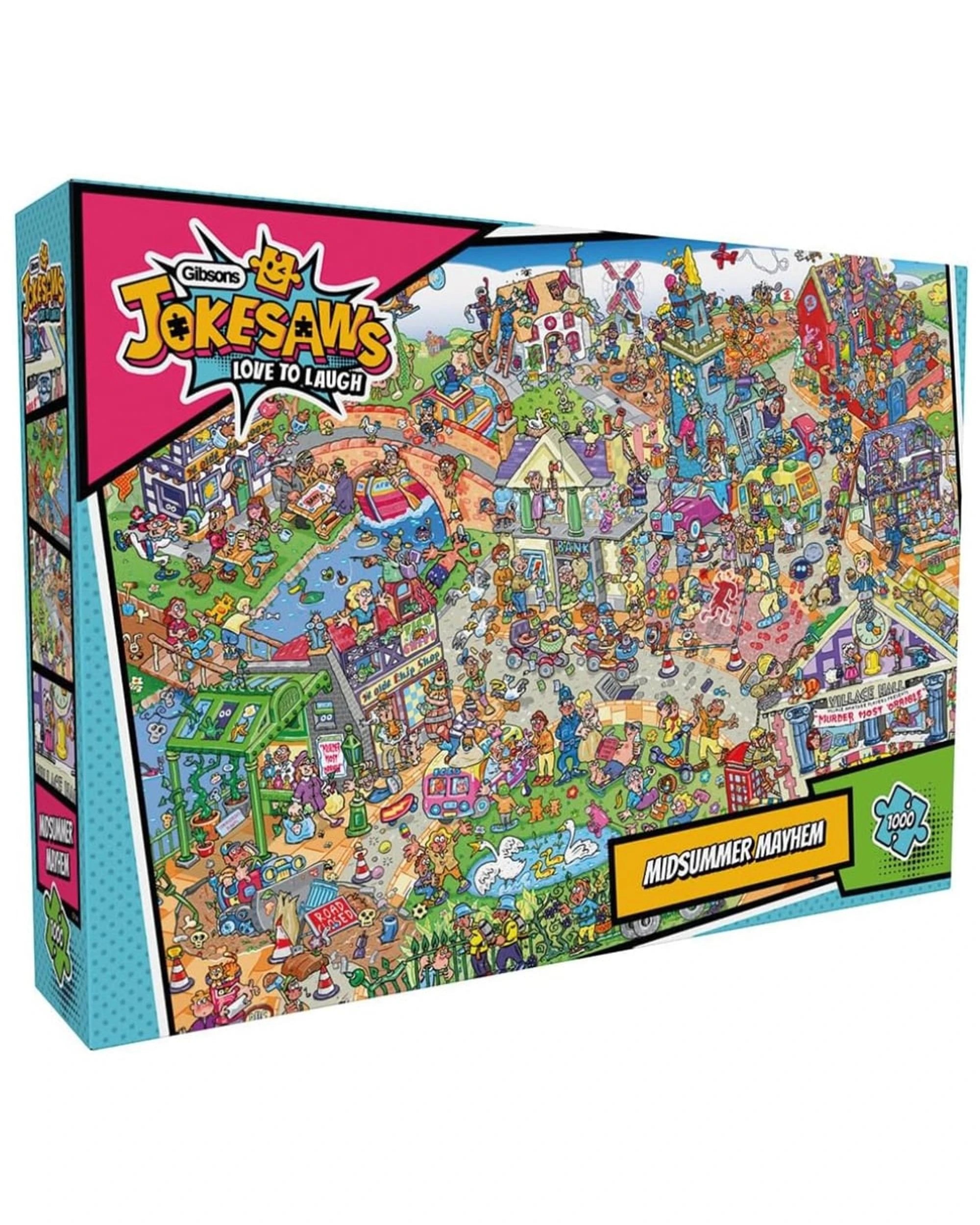 1 Gibsons Jokesaws Midsummer Mayhem 1000 Piece Jigsaw Puzzle, 1 of 1