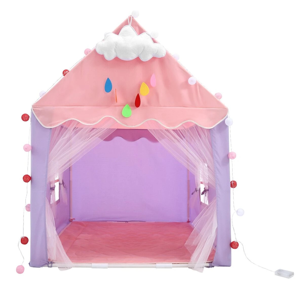 4 AUSWAY Kids Play Tent Playhouse Childrens Princess Castle, 4 of 4
