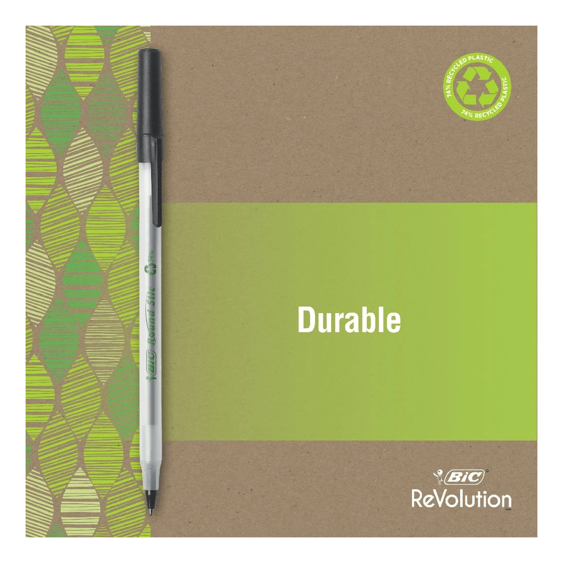 4 BIC Round Stic ECOlutions Ballpoint Pens 50 Pack Black, 4 of 5