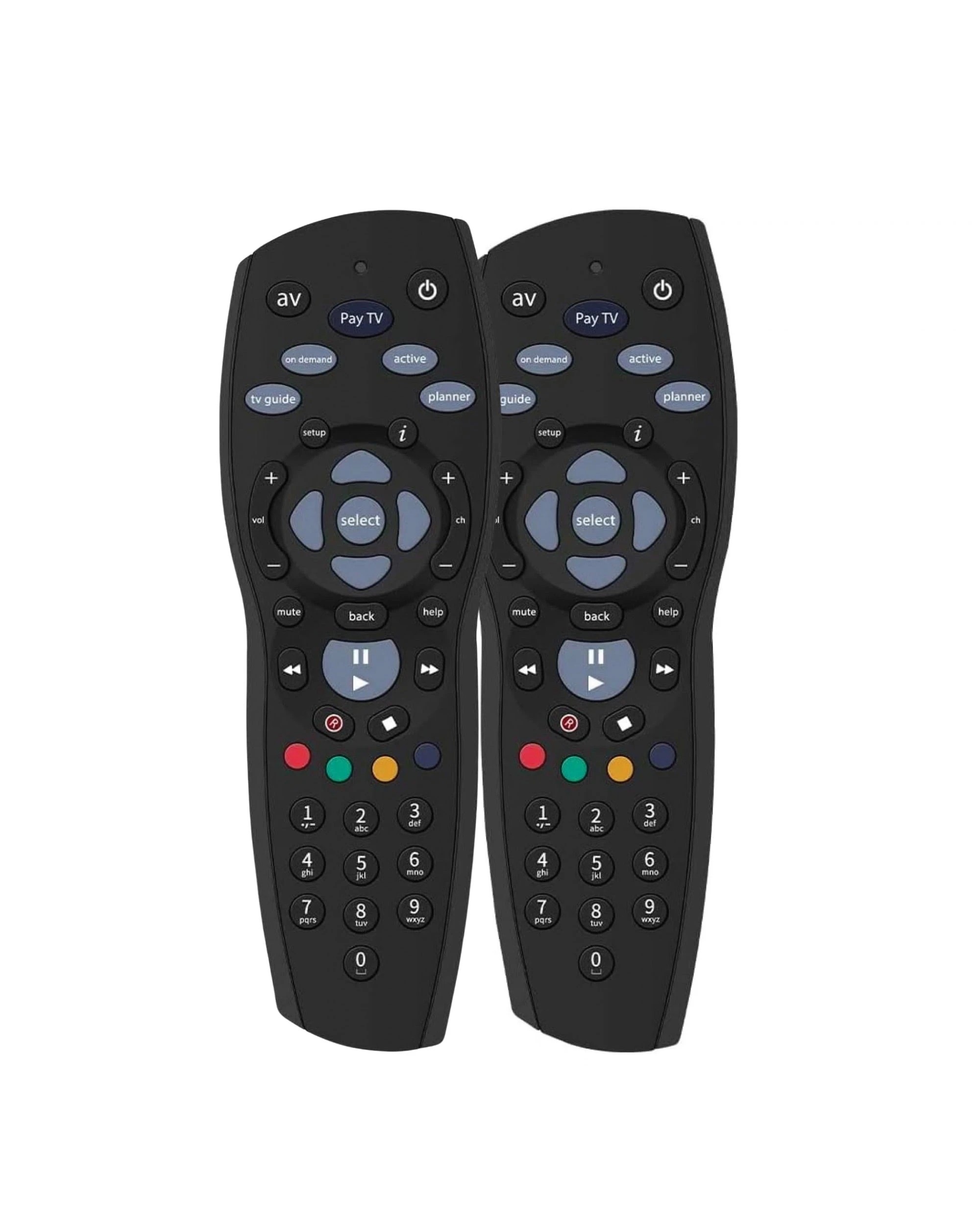 Tooleroo 2x PayTV Remote Control Compatible Foxtel MyStar Sky NZ Black ...