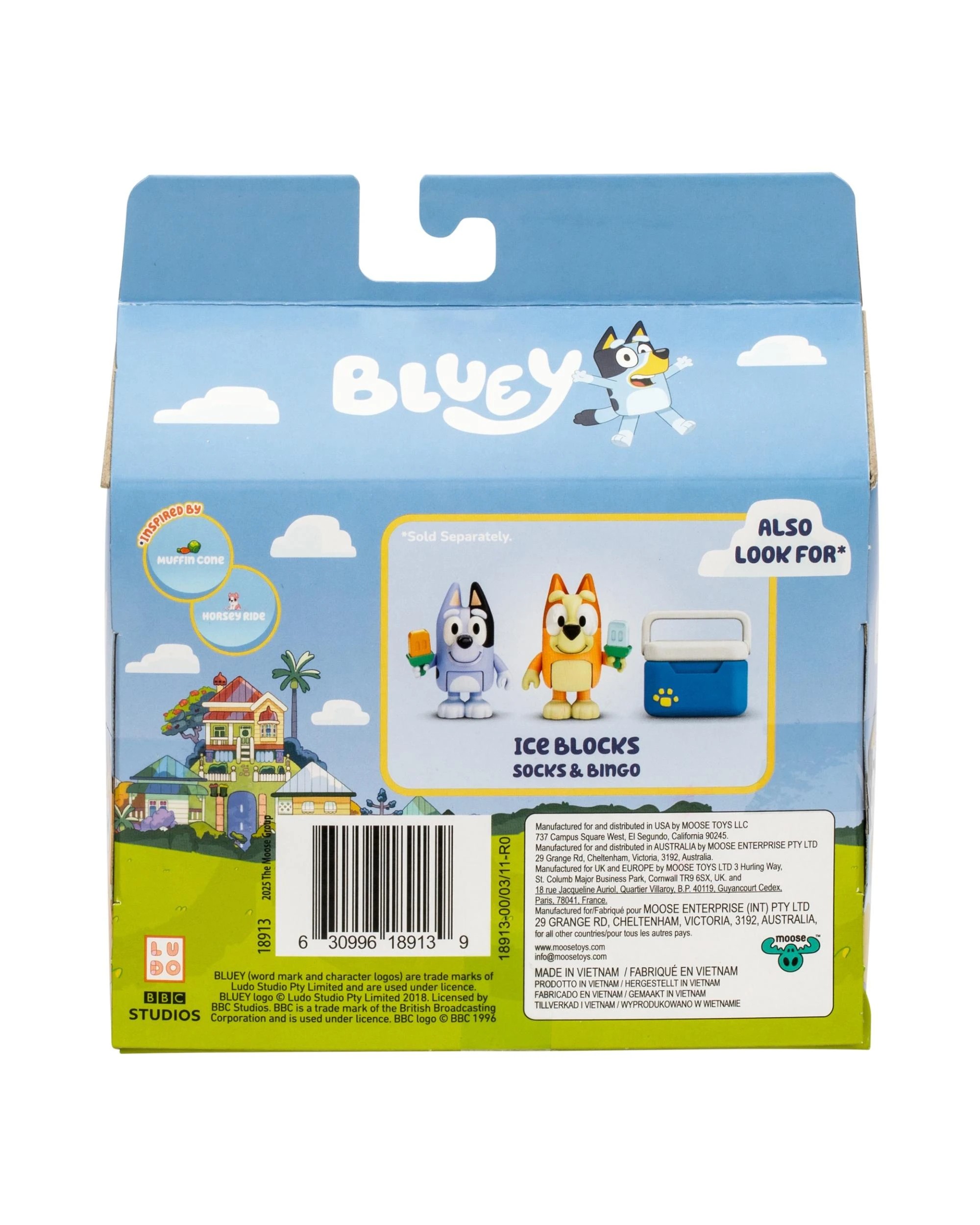 8 Bluey Figure 2 Pack Series 13 Spring Time Bluey and Muffin, 8 of 8