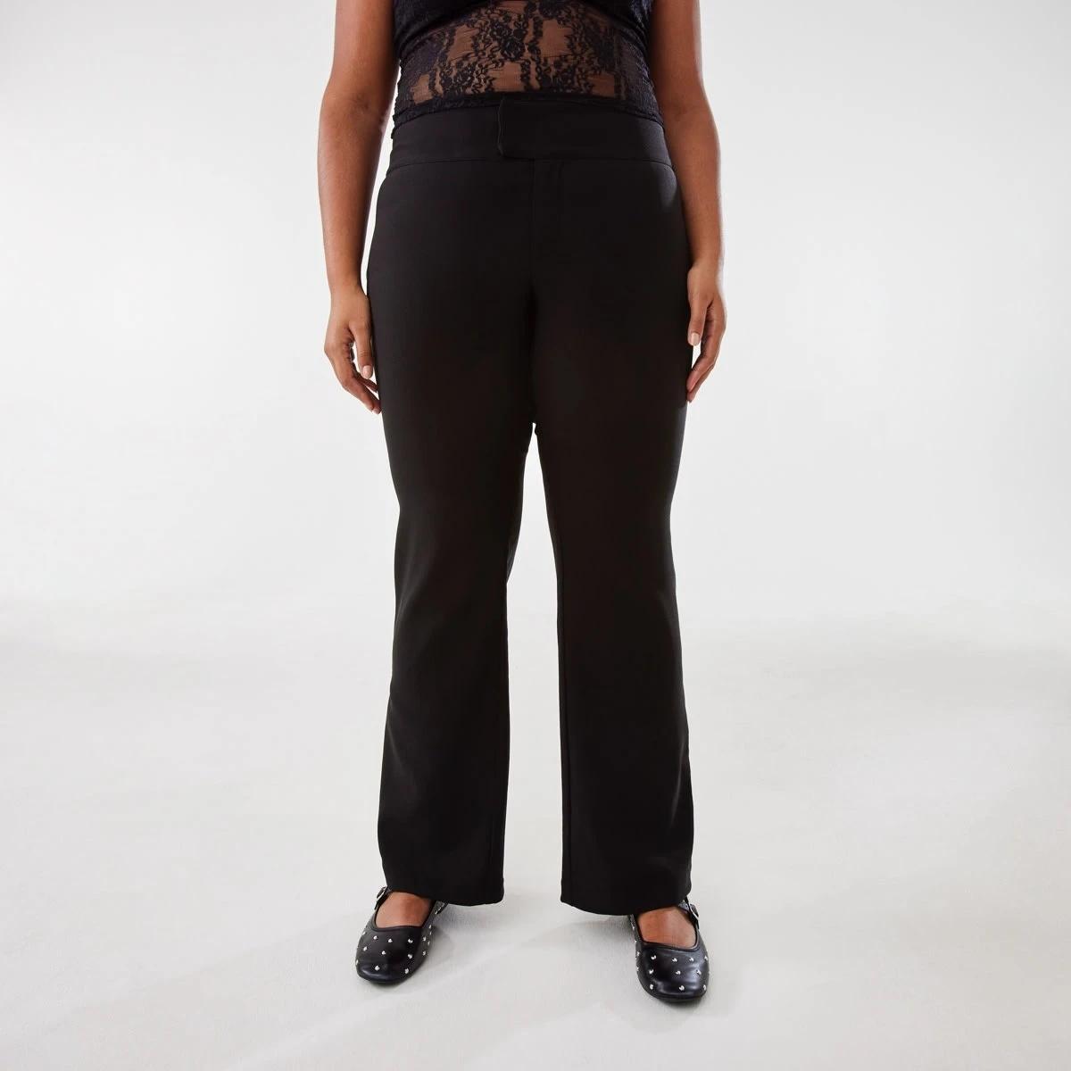 3 Low Rise Flare Pants Black, 3 of 7