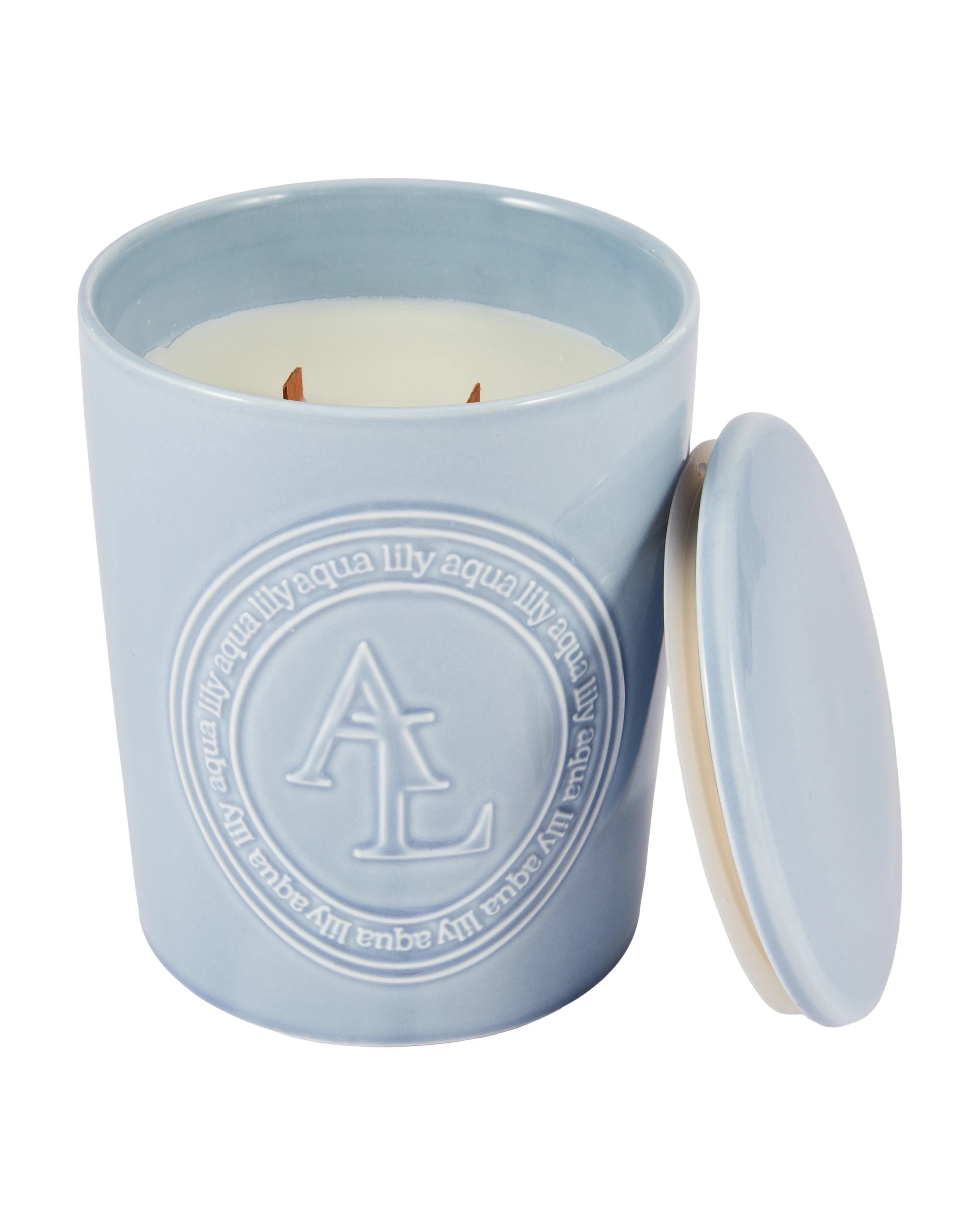 4 XL Aqua Lily Soy Candle, 4 of 5