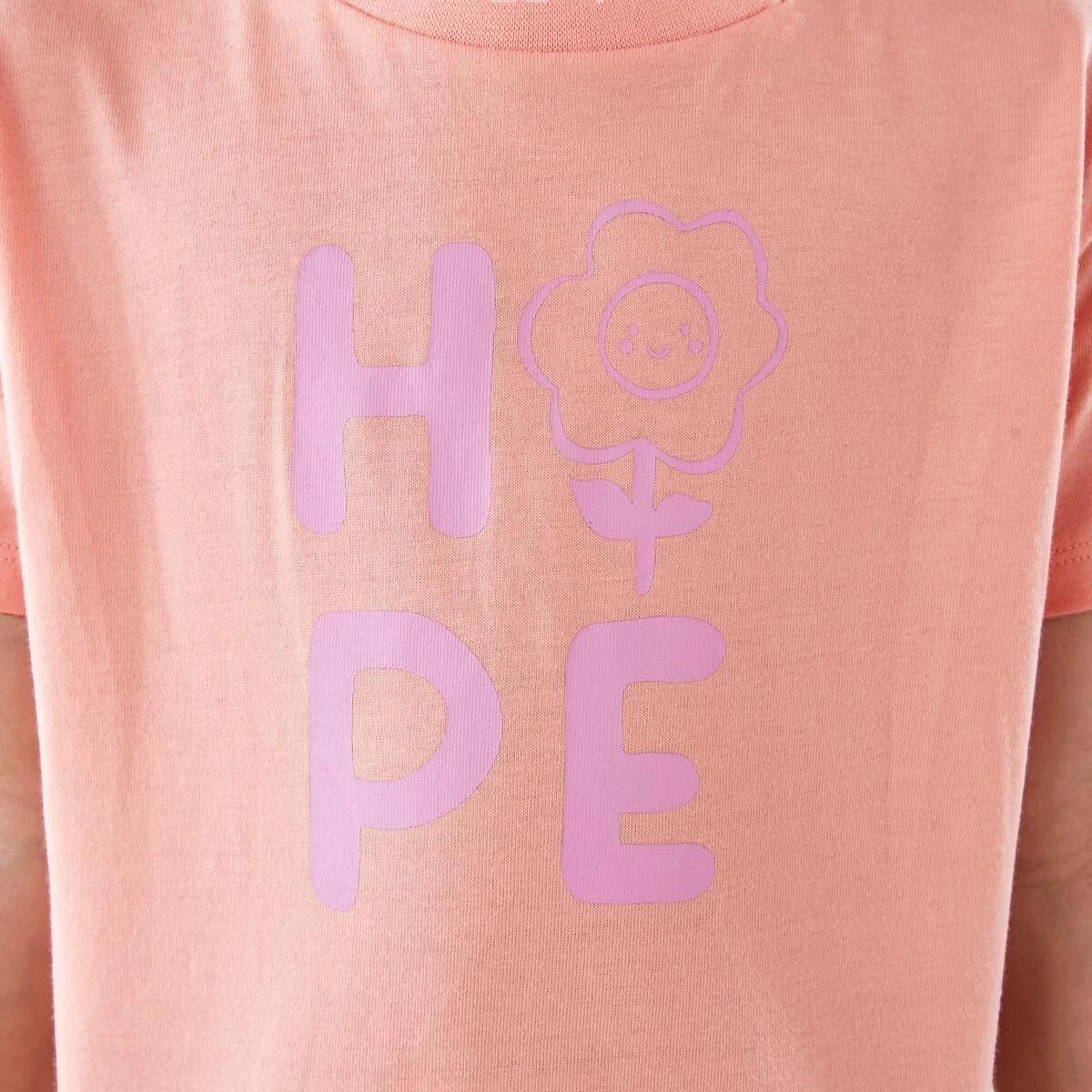 4 Printed T-shirt BLOOMING HOPE APRICOT BLUSH, 4 of 6