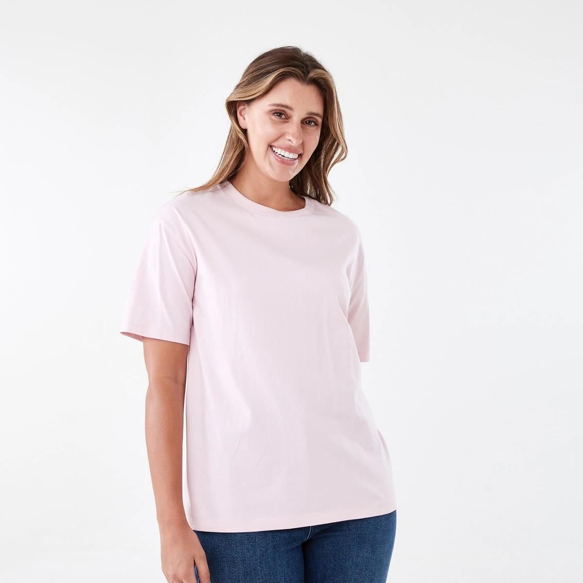 1 Short Sleeve Oversized Boyfriend T-shirt SOFT BLOSSOM, 1 of 5