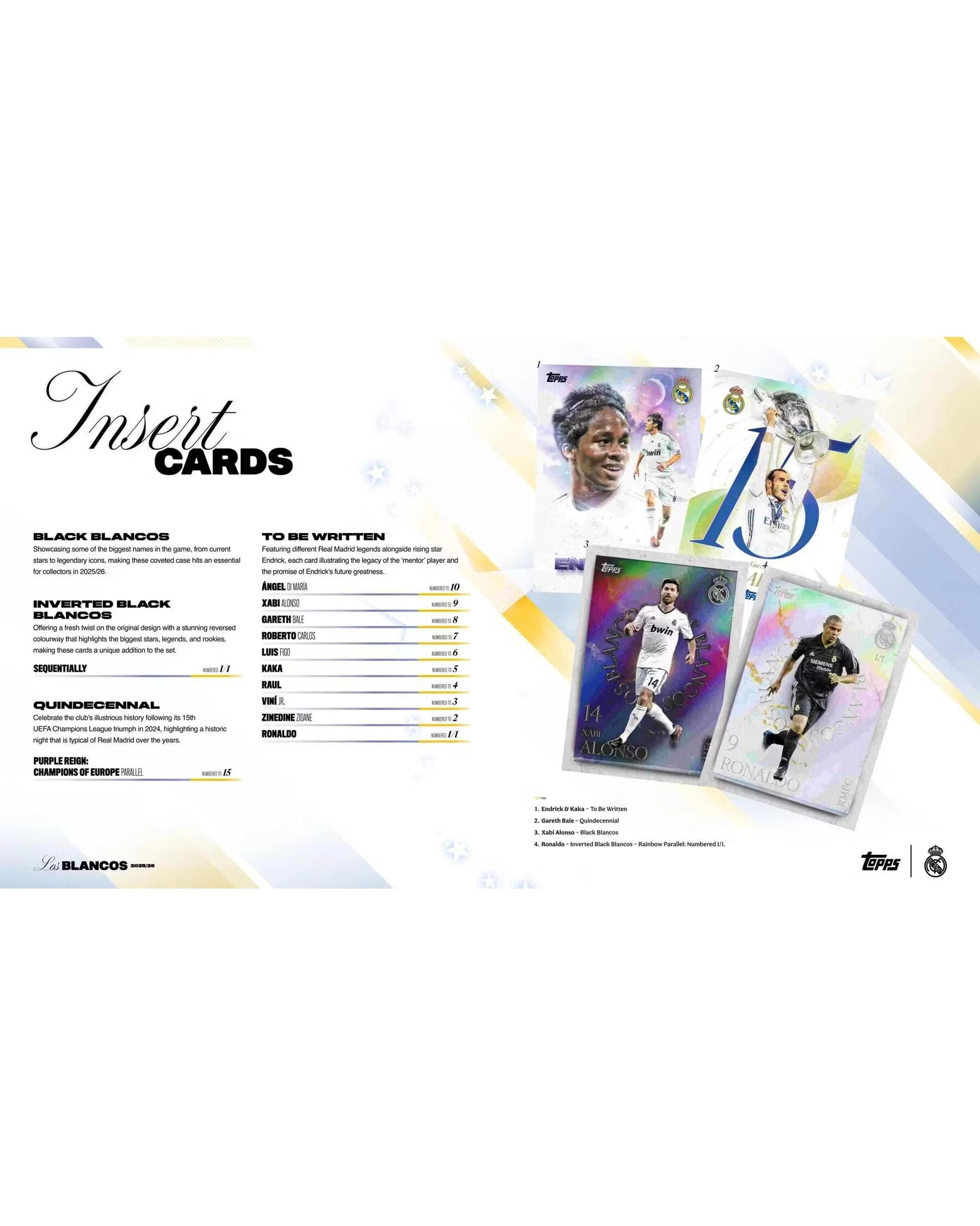 6 Topps 2025/2026 Real Madrid Los Blancos Soccer Hobby Box, 6 of 9