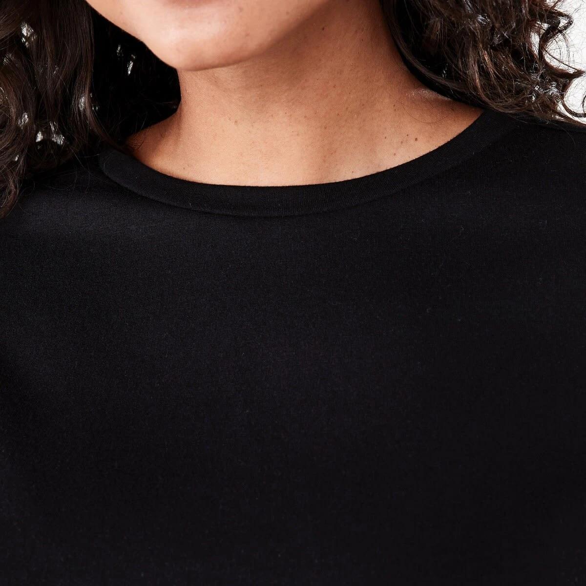 5 Soft Touch Boxy Crew Sweatshirt Black, 5 of 6