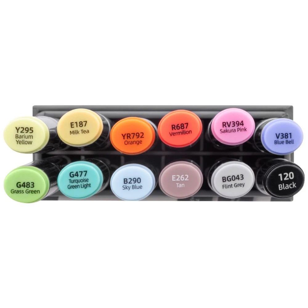 3 Born Professional Dual-Tip Artist Markers Assorted 12 Pack, 3 of 4