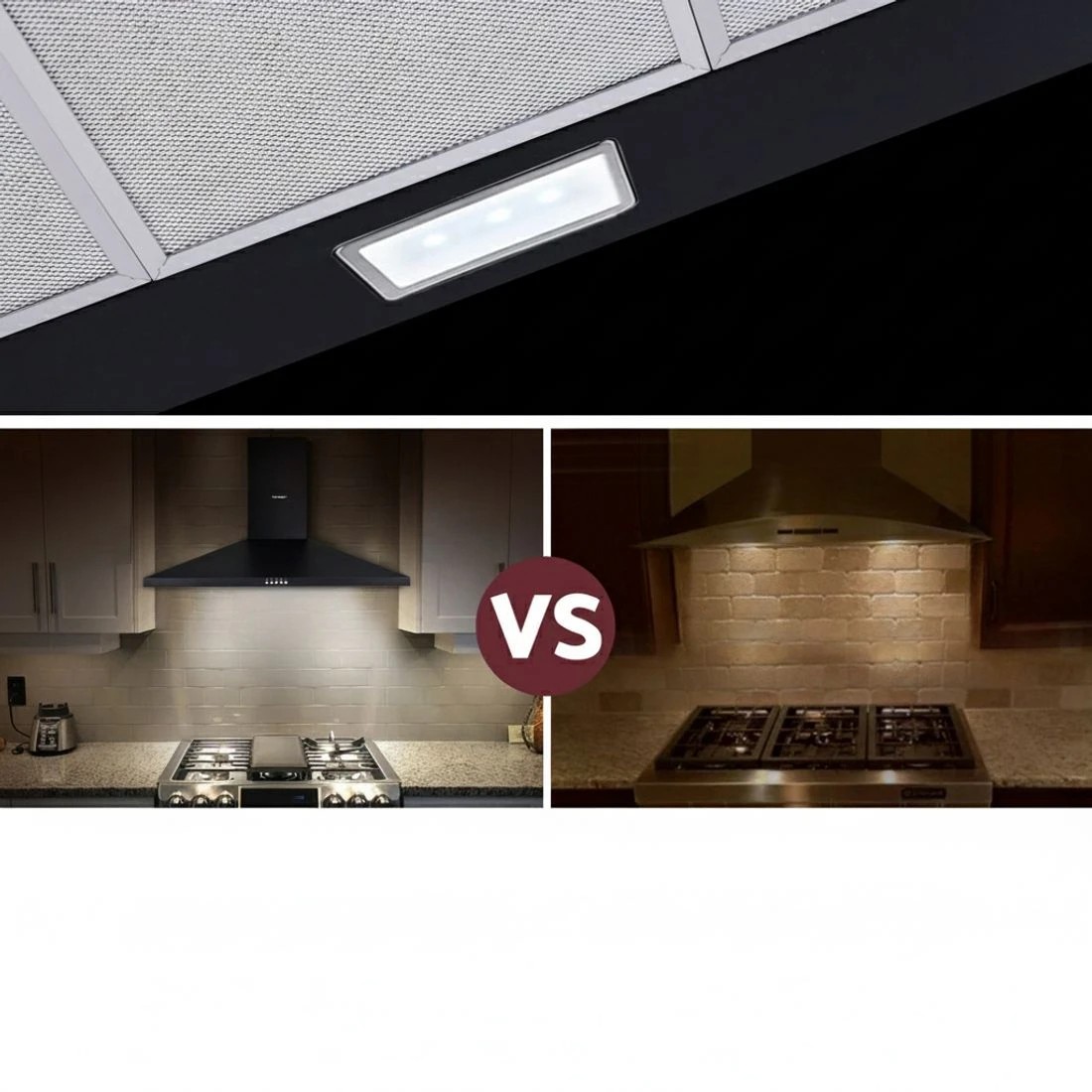 6 Devanti 900mm Range Hood 90cm Rangehood - Black, 6 of 9