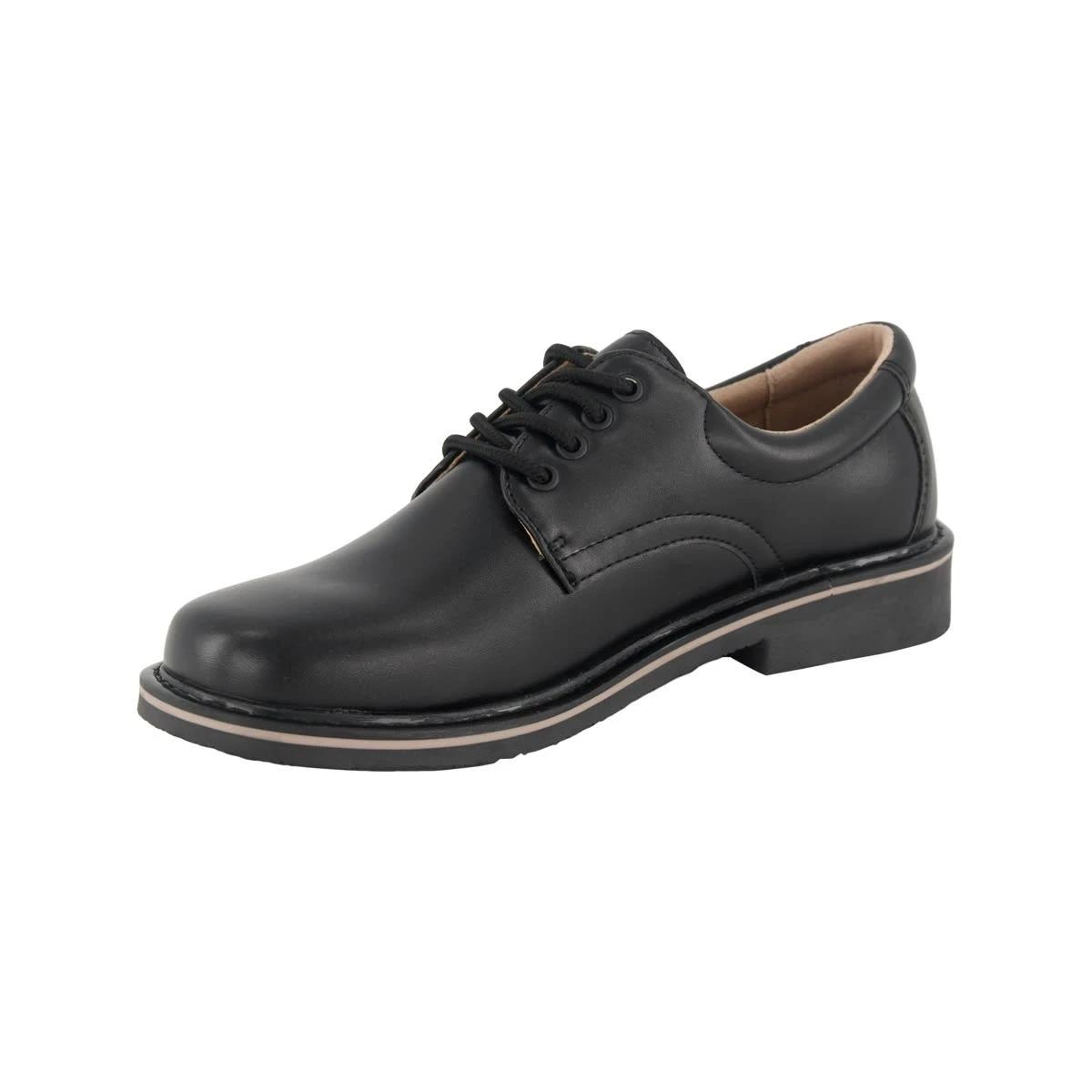 4 Classic Lace Up School Shoes Black, 4 of 6