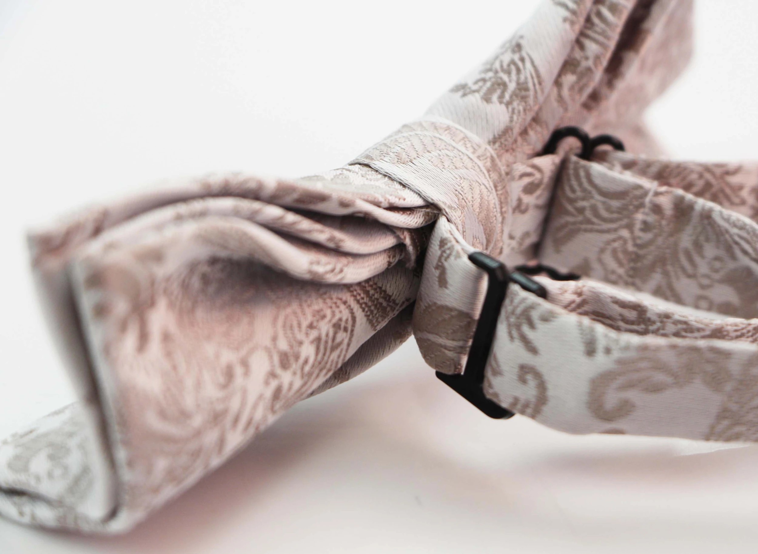 2 Zasel Mens Light Grey Patterned Bow Tie - Multi, 2 of 4