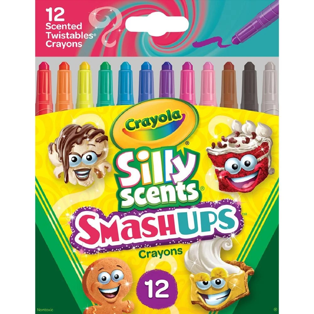 1 Crayola Silly Scents SmashUps Twistable Crayons 12 Pack, 1 of 2