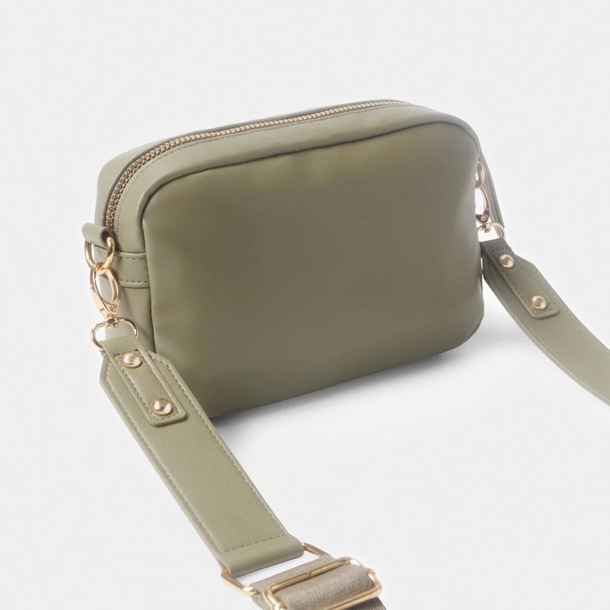 3 Quilted Crossbody Bag SOFT OLIVE, 3 of 5