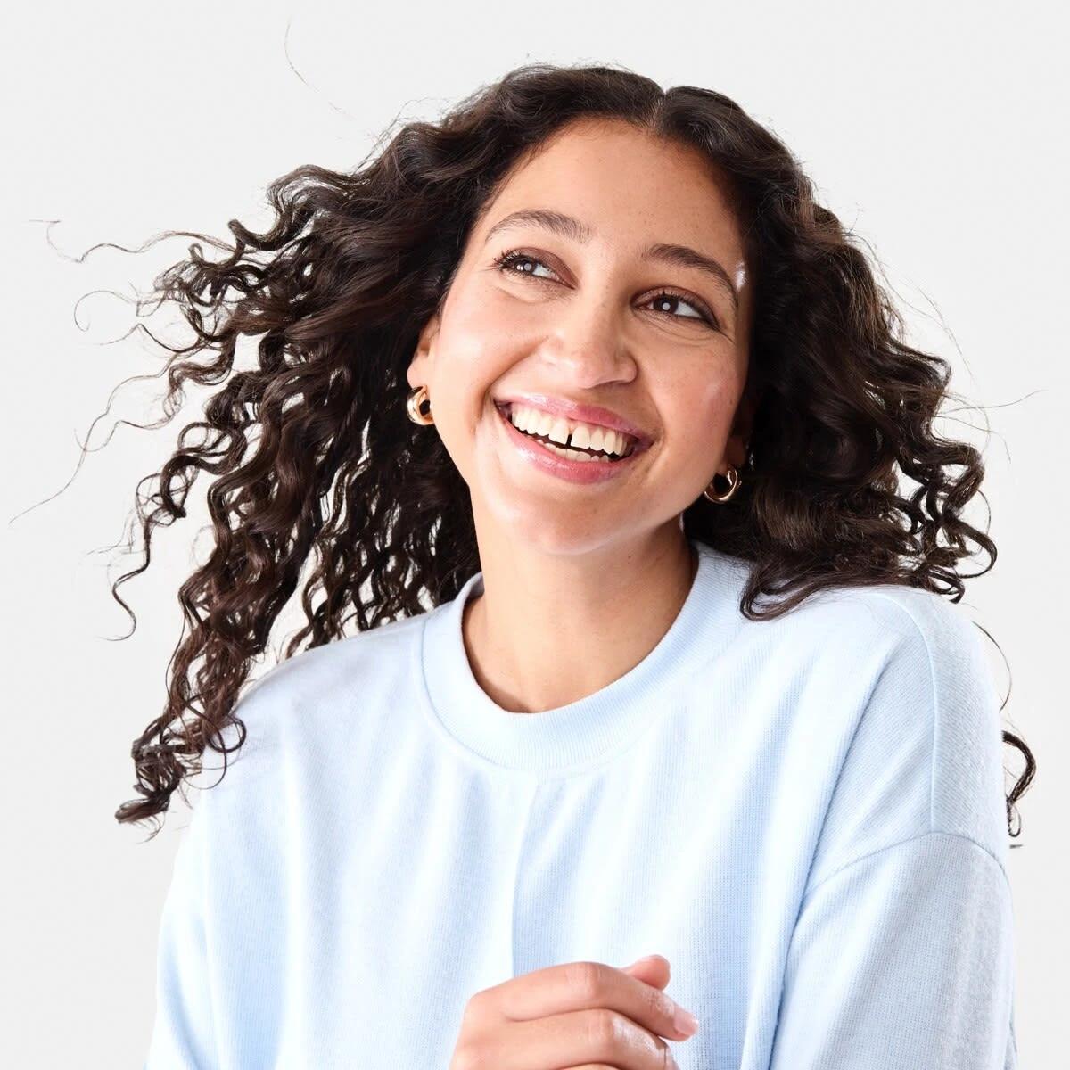5 Long Sleeve Brushed Seam Detail Top Blu Skyway, 5 of 8