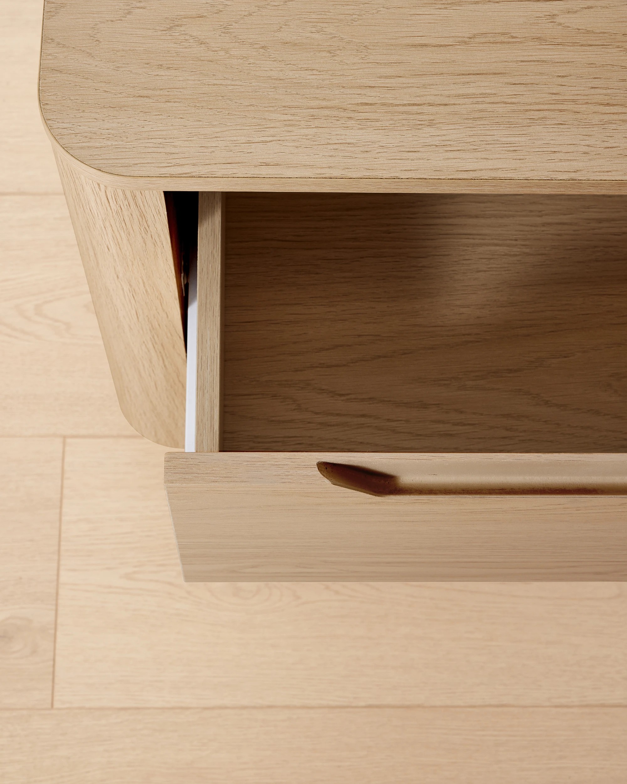 5 Miles 2 Drawer Bedside Table - Oak, 5 of 6