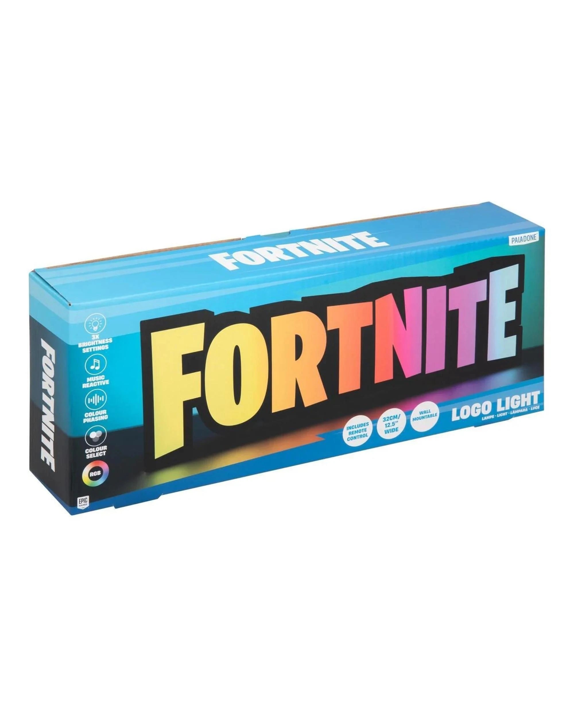 1 Paladone Fortnite Logo RGB Light with Remote - Multi, 1 of 4