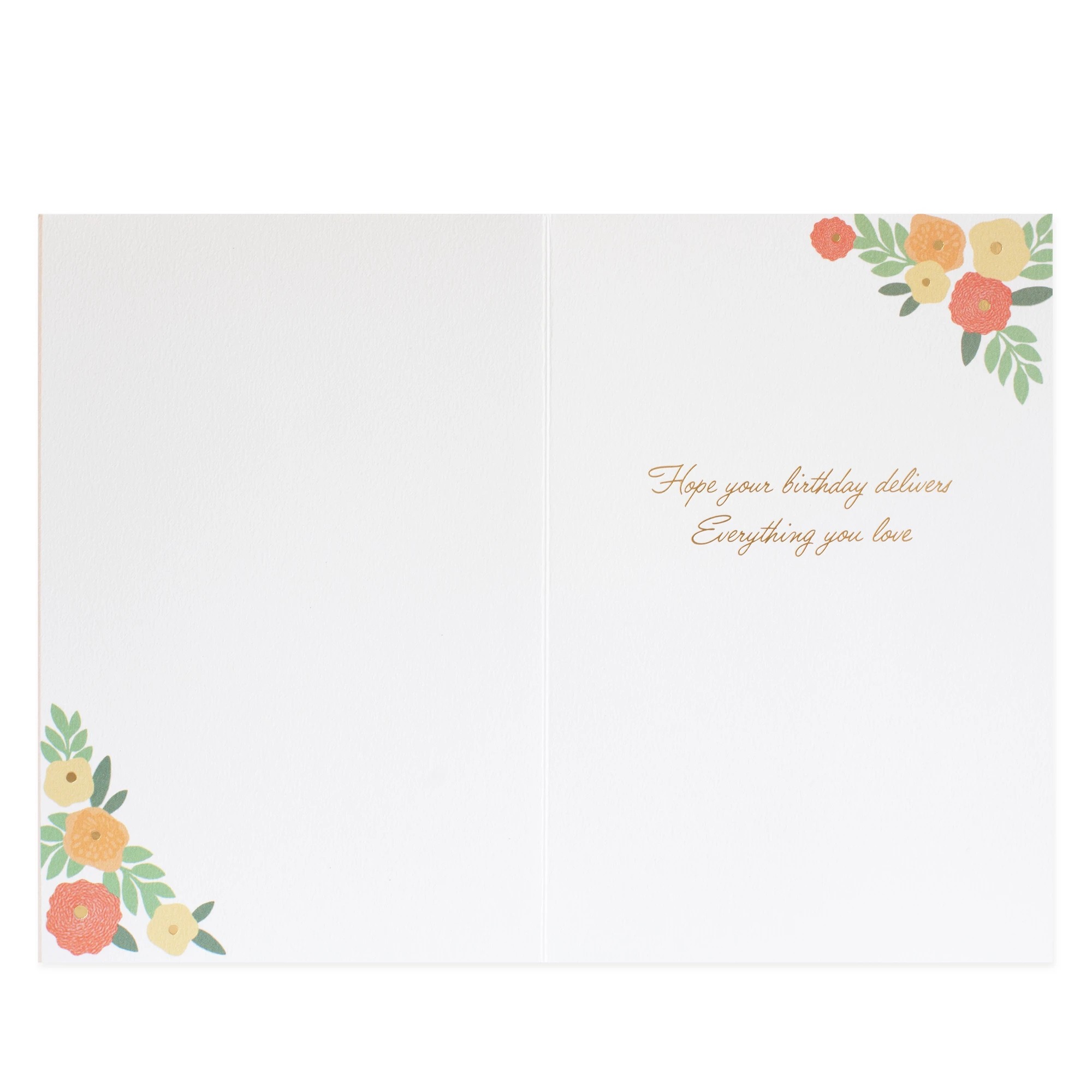 2 Hallmark Signature Birthday Card - Floral Wreath, 2 of 3