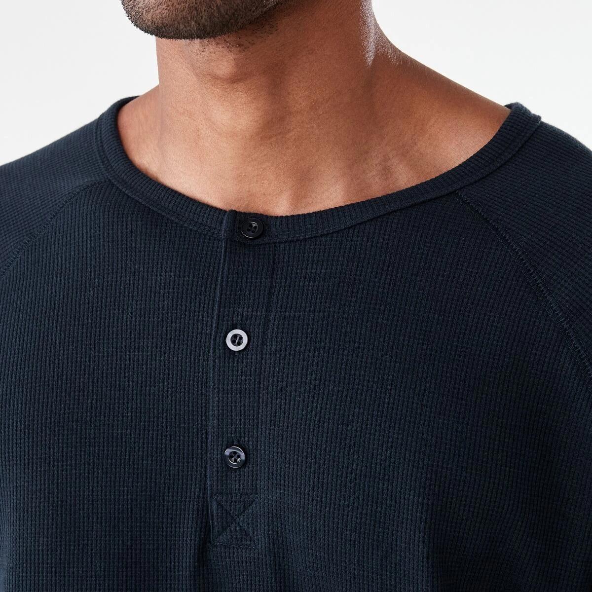 5 Waffle Henley Top Sky Cptn, 5 of 6