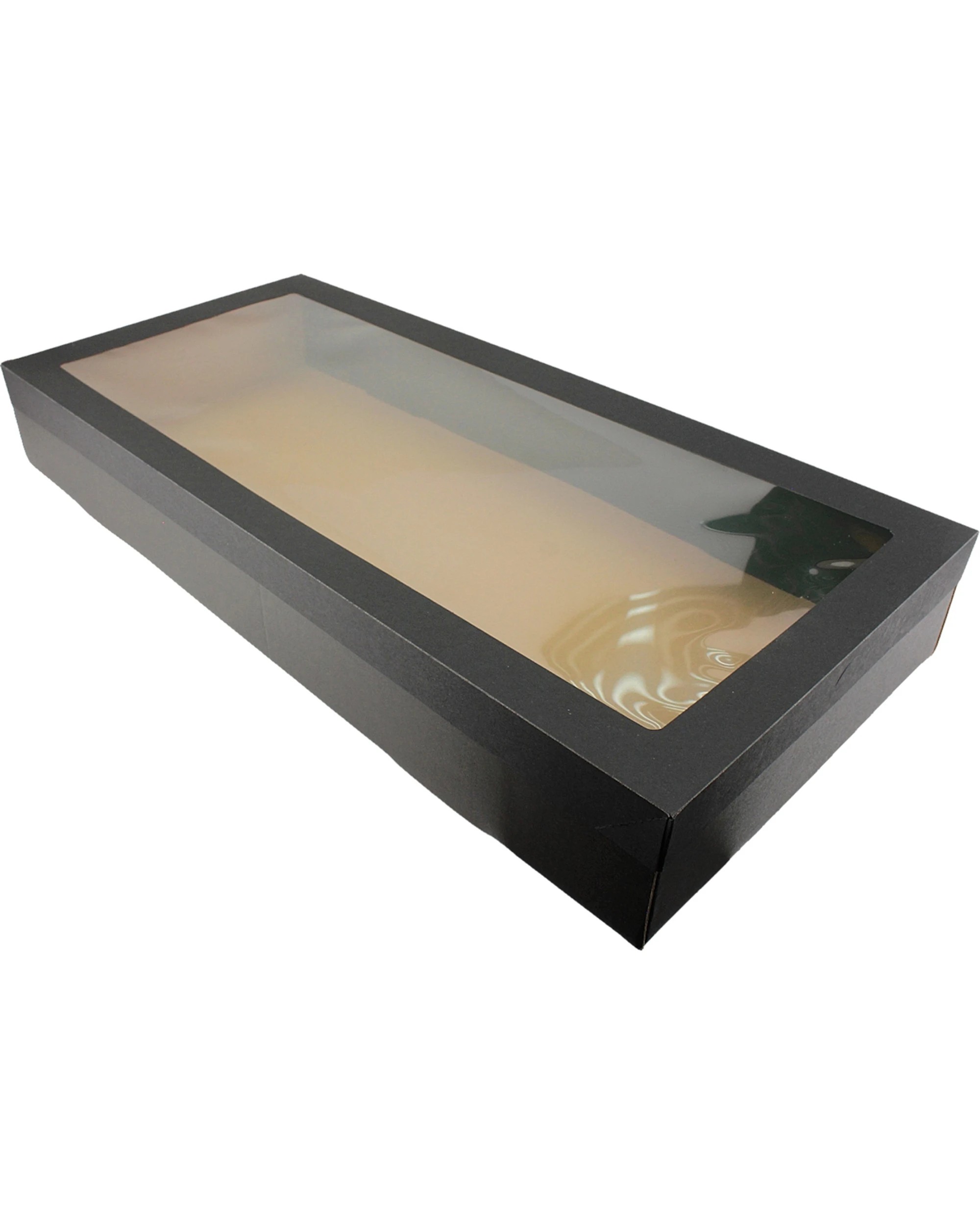 1 Eco Occasions Eco Grazing Boxes with Lids 56cm x 25.5cm x 8cm Pack of 2 - Black, 1 of 4