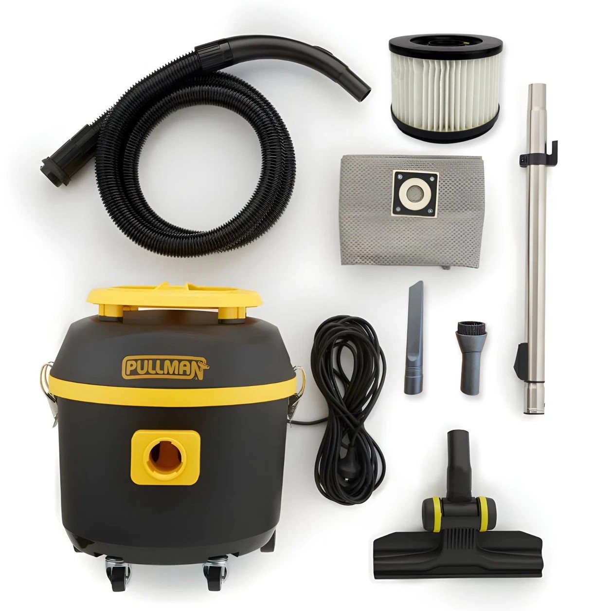 4 Pullman PC4 Hepa Vacuum Cleaner, Commercial 15L Dry Canister - Yellow, 4 of 4