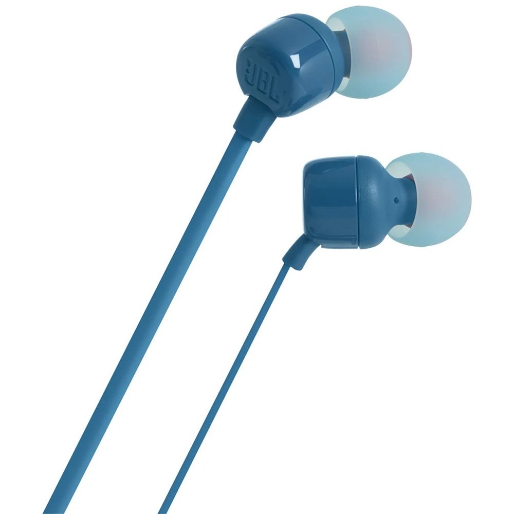 2 JBL T110 Earphones Blue, 2 of 4
