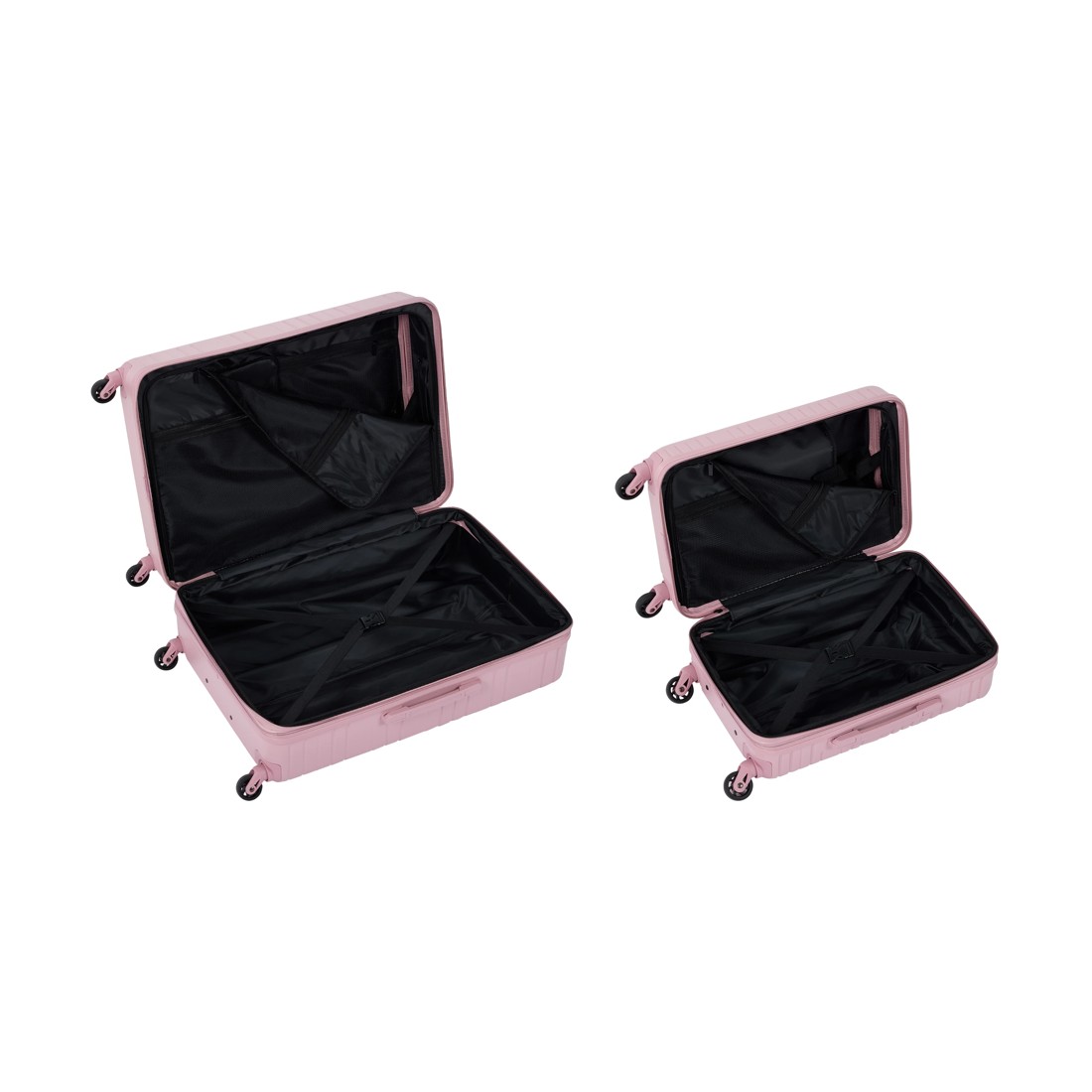 3 2 Piece 2 Way Open Hard Case Set - Pink, 3 of 8