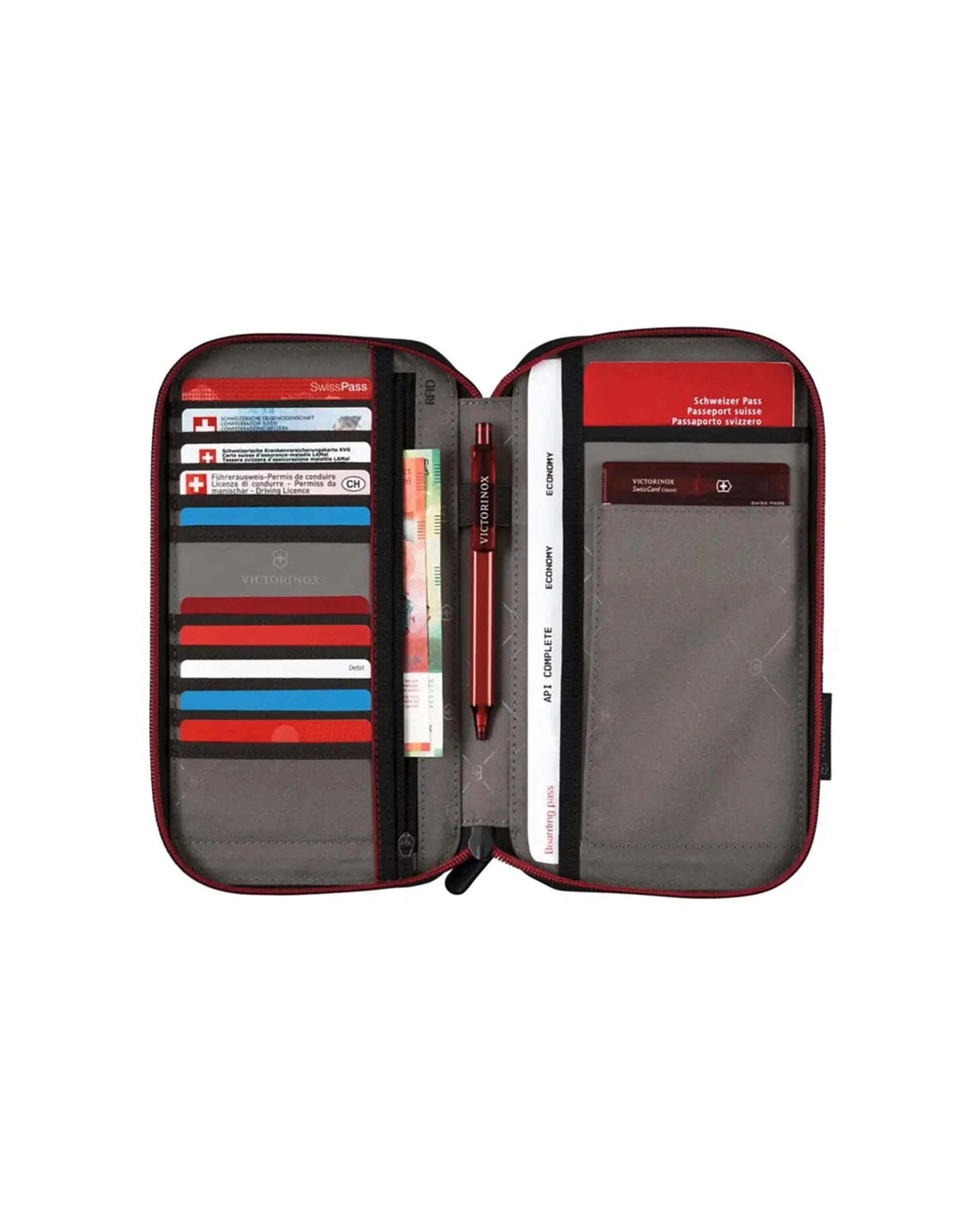 2 Victorinox Travel Organiser With RFID Protection Antimicrobial Lining - Black, 2 of 4