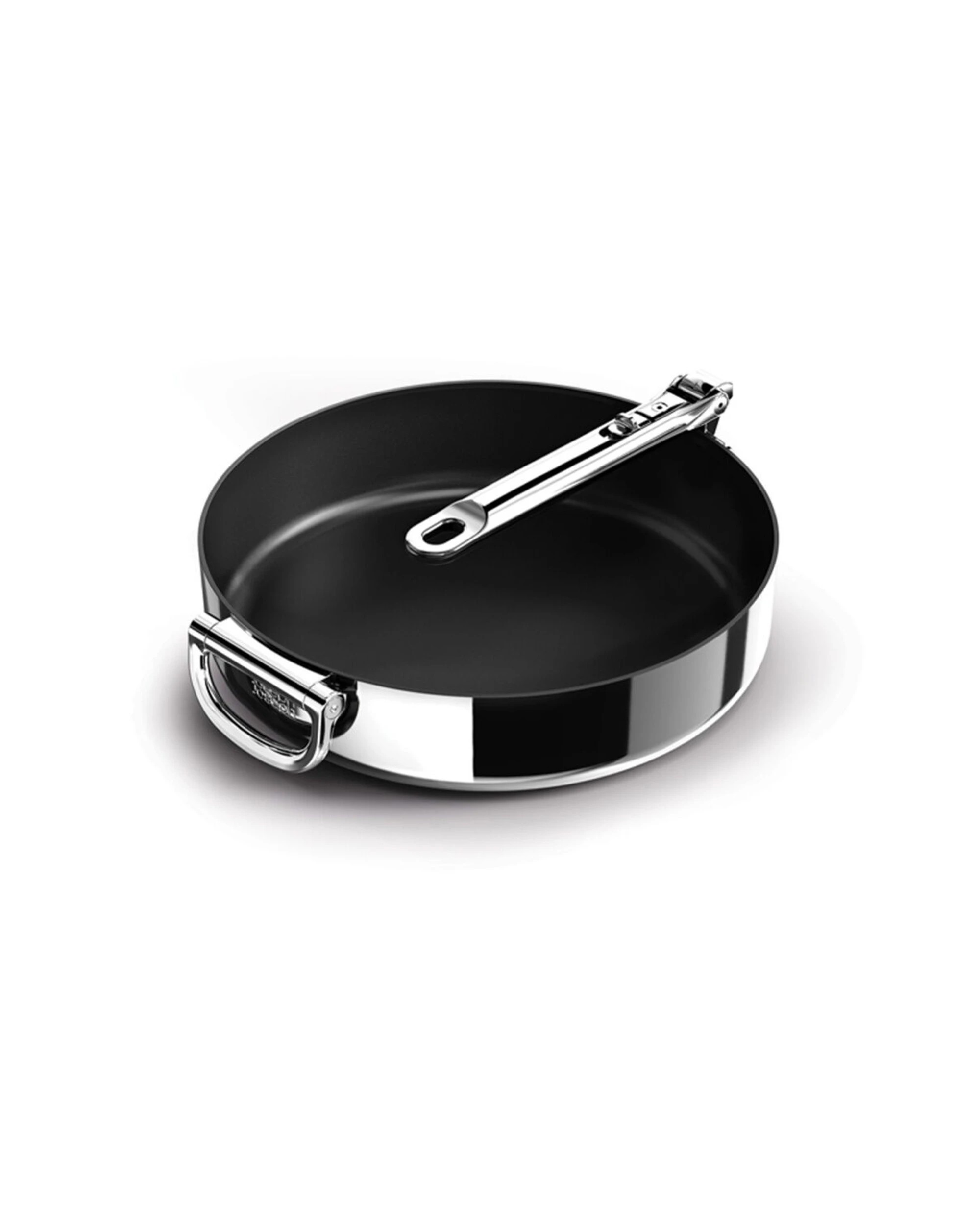 1 Joseph Joseph Space 28cm Induction Frypan Non Stick With Foldable Handle - Silver, 1 of 7
