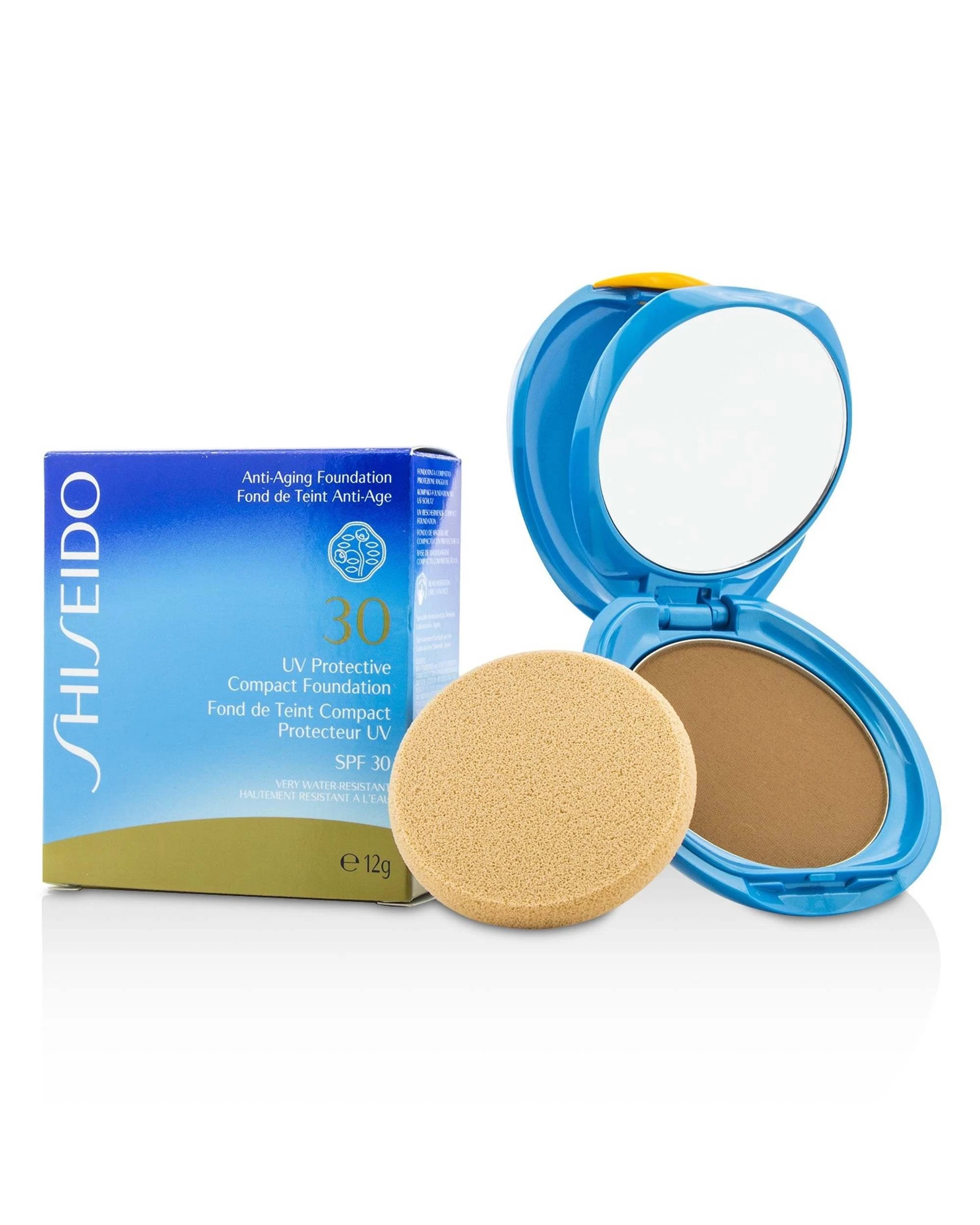 2 Shiseido UV Protective Compact Foundation SPF 30 (Case+Refill) - # 12g/0.42oz - Natural, 2 of 4