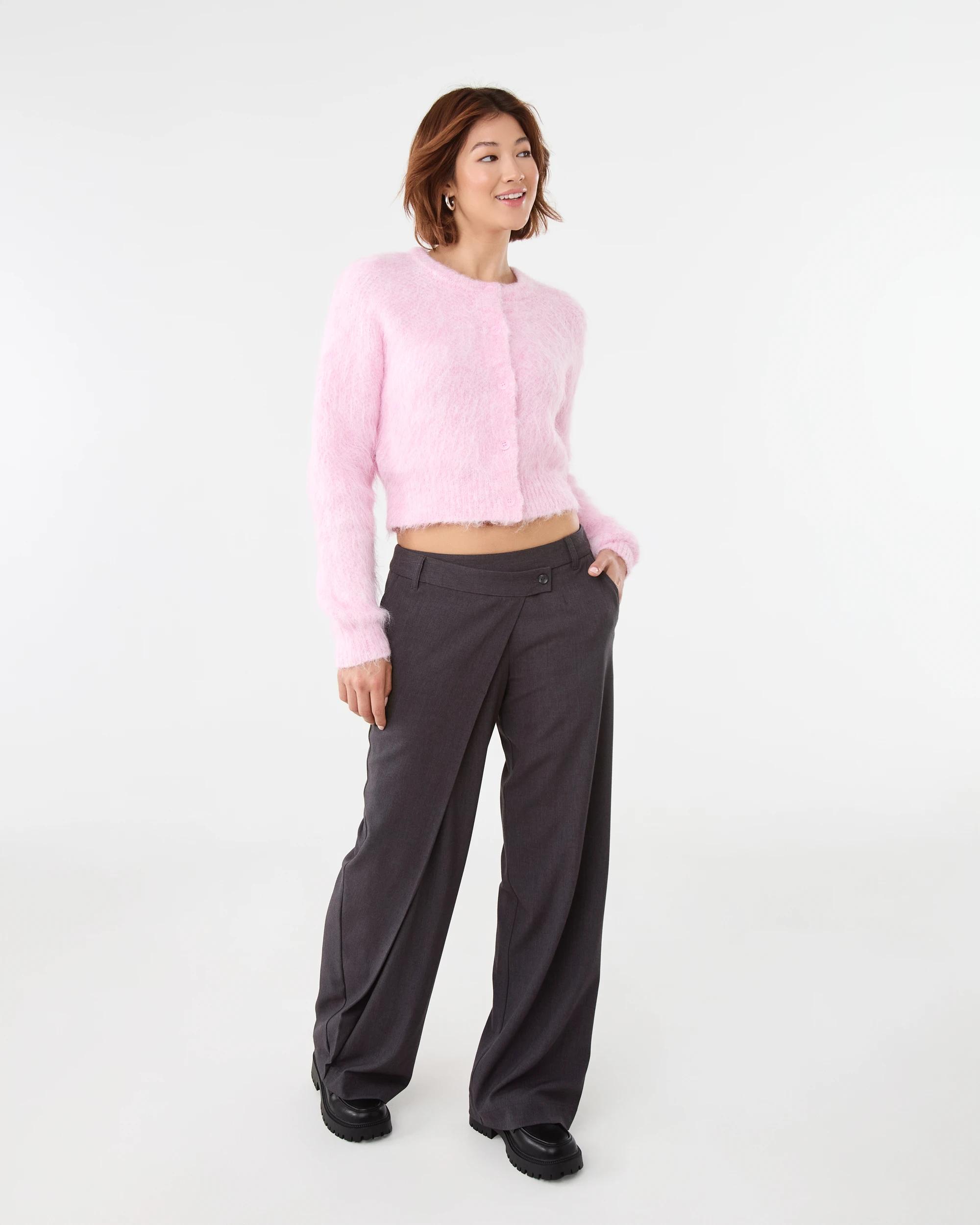 3 Fluffy Knit Cardigan Bllet Pink, 3 of 6