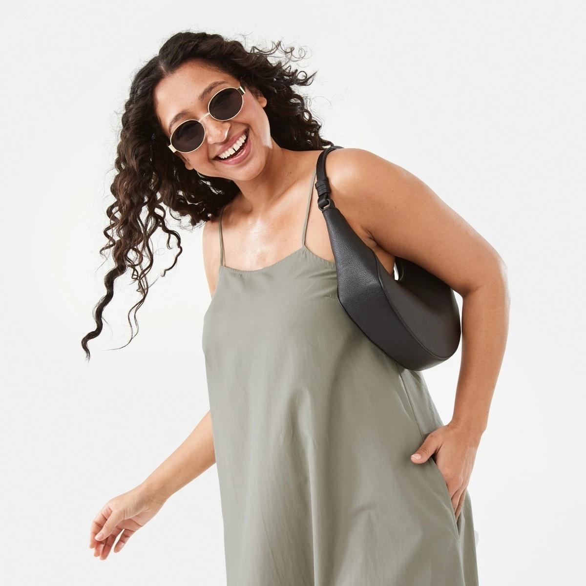 8 Sleeveless Open Back Midi Dress Pave Grey, 8 of 10