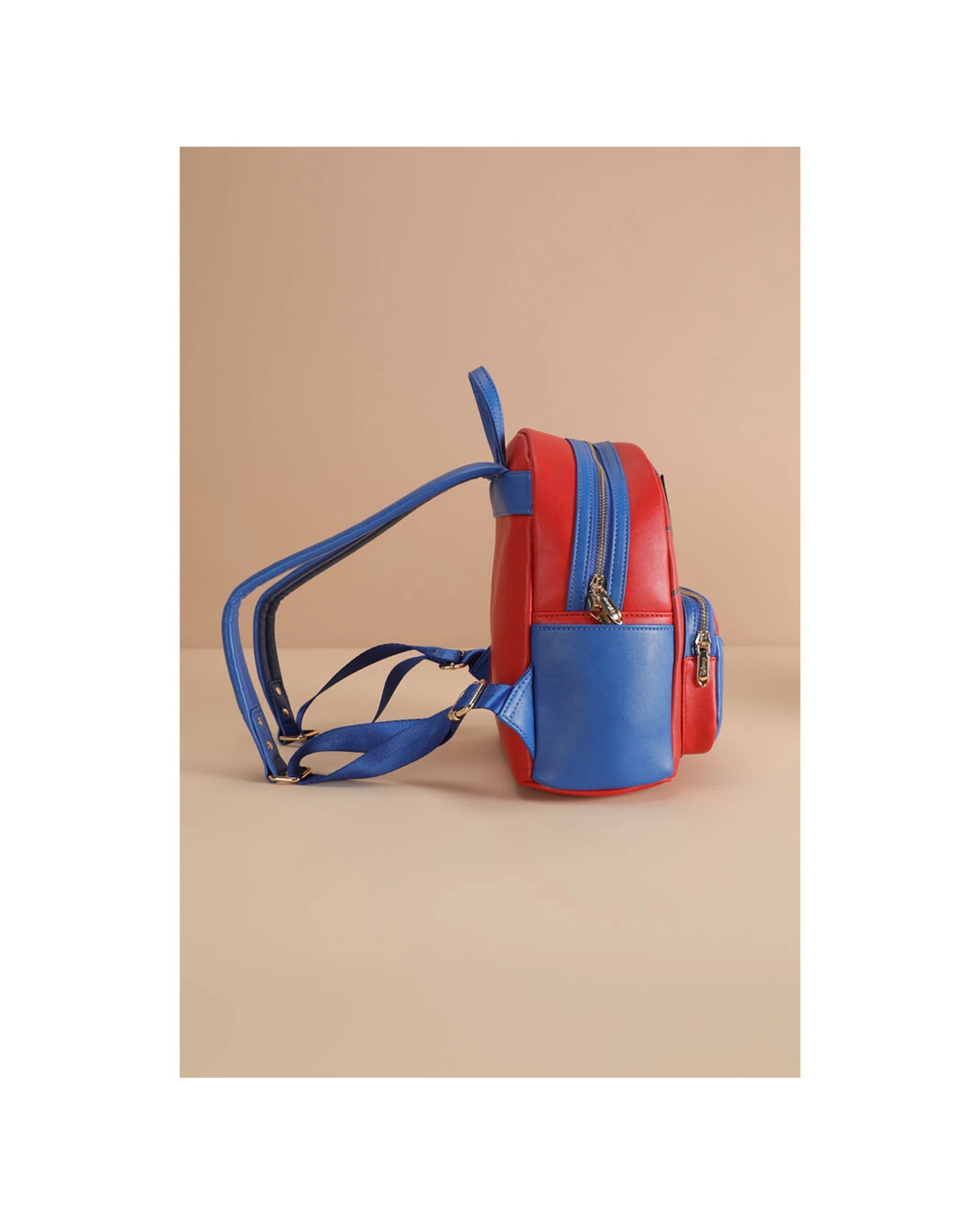 4 Marvel Spiderman Deluxe PU Leather Kids Backpack 25x12x29cm Polyester Lining - Red, 4 of 6