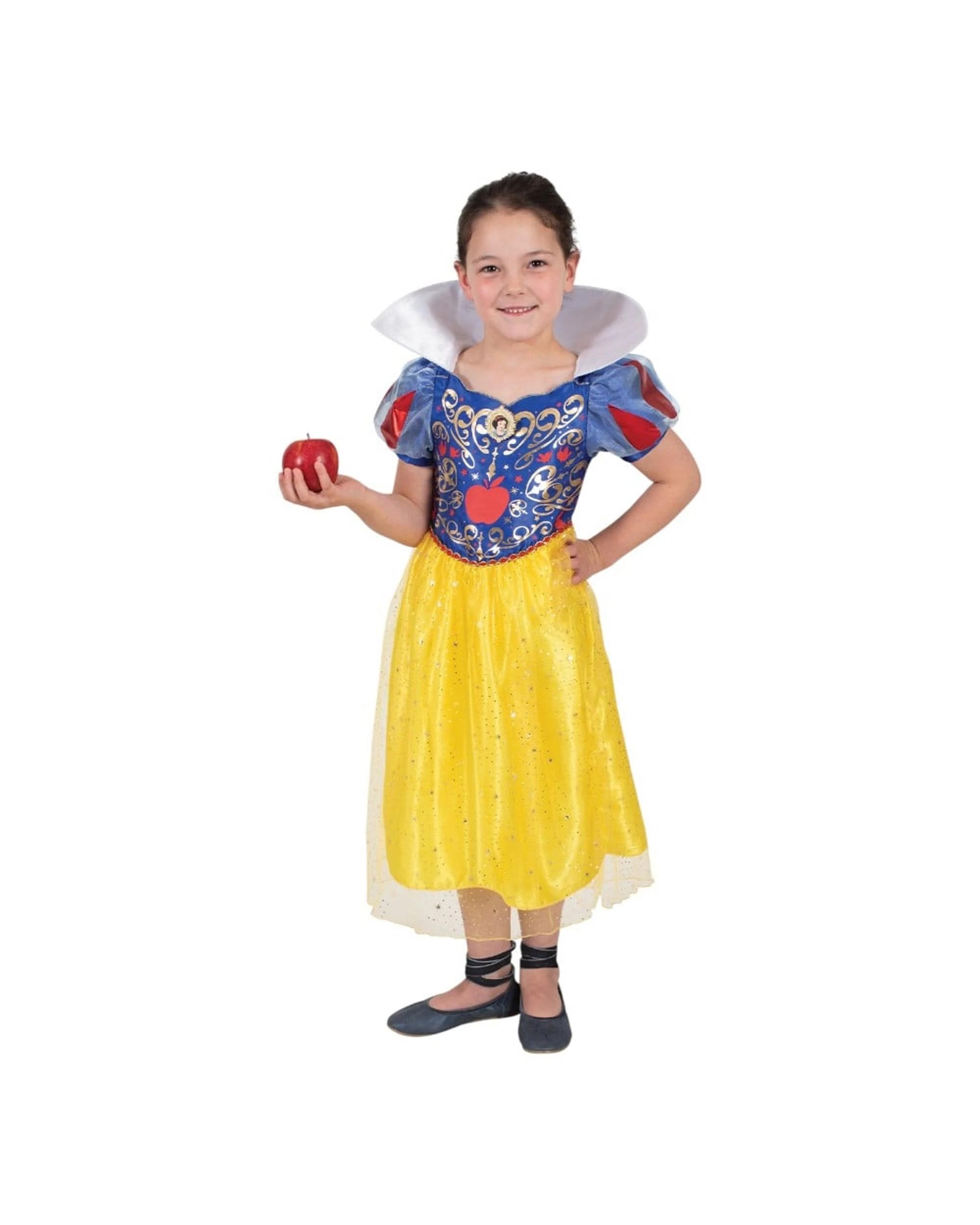 1 Disney Princess Snow Whites Sparkle Deluxe Costume Costume Size 3-5 Years, 1 of 5