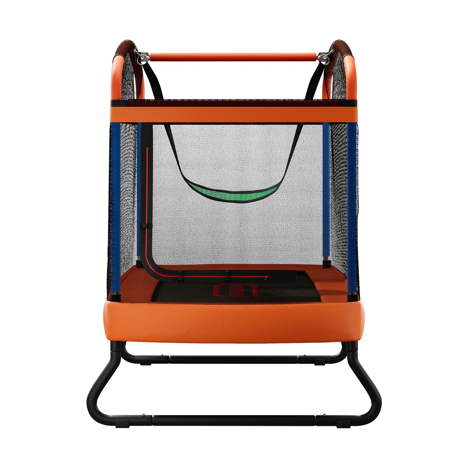 4 Mazam 6FT Kids Trampoline with Swing Bar Rectangular - Multi, 4 of 9