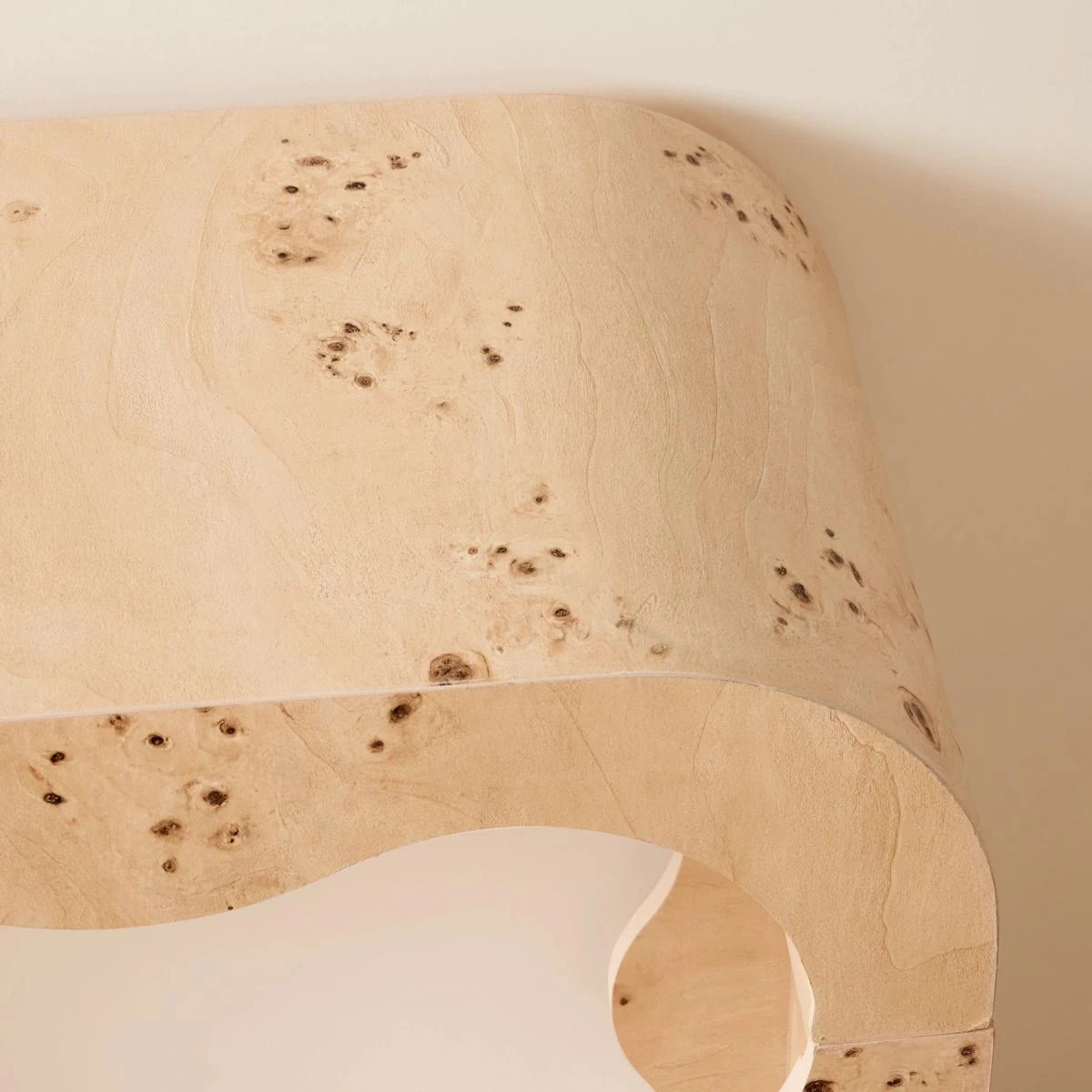 6 Burlwood Look Hall Table, 6 of 7