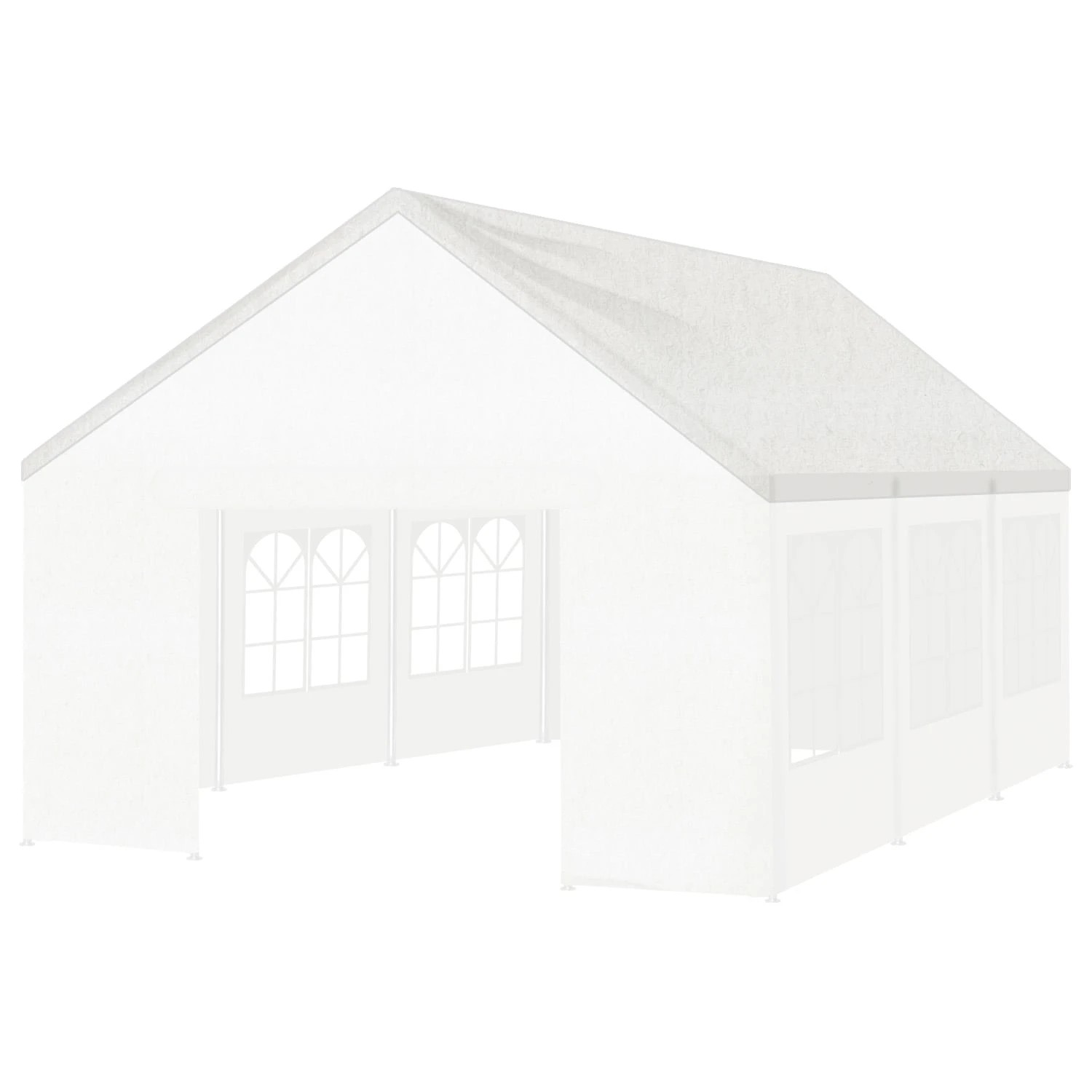 2 Wallaroo 6x6 White Premium Outdoor Event Marquee Roof Spare Part - White, 2 of 5