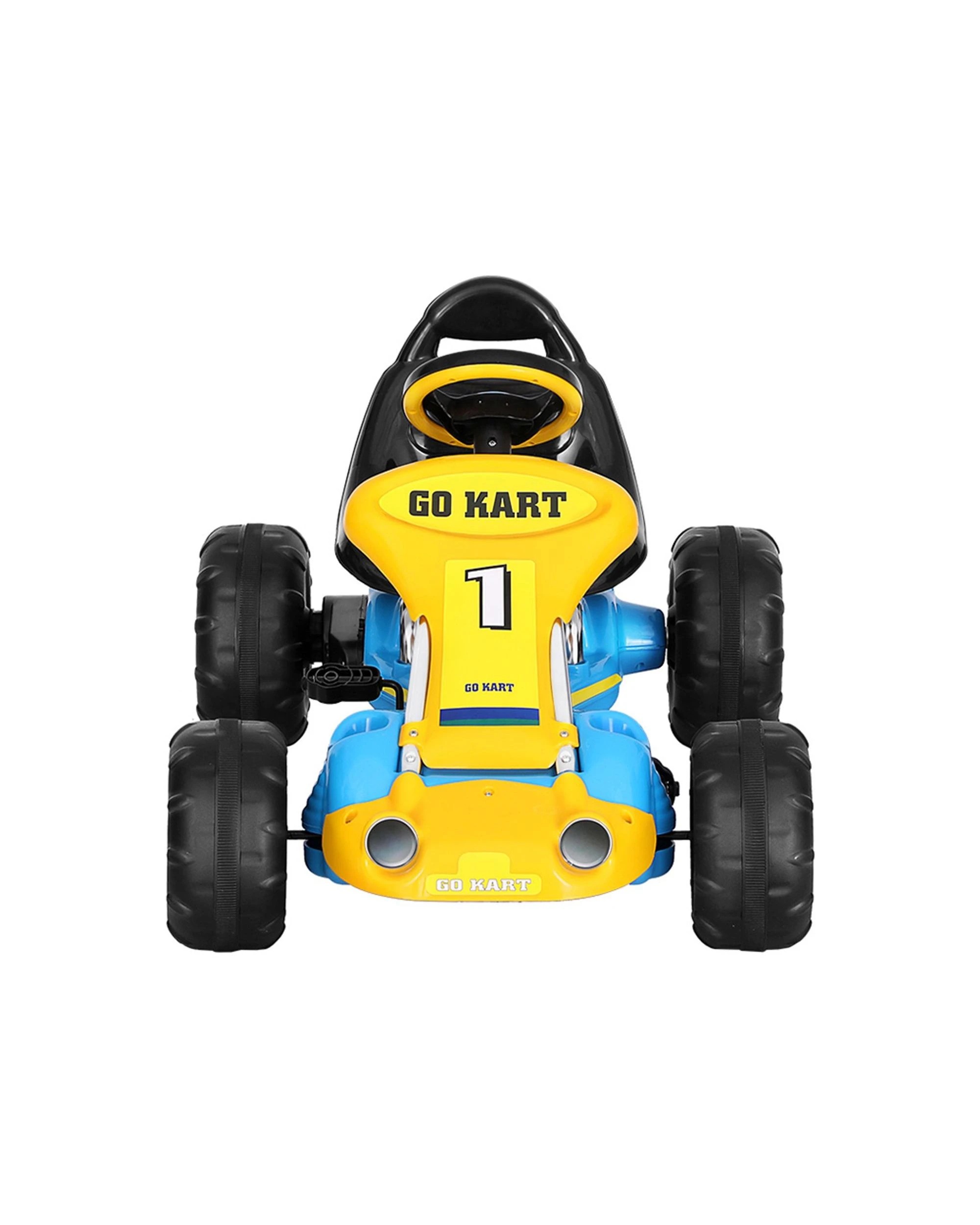 3 Rigo Kids Pedal Go Kart Ride On Toys Racing Car Plastic Tyre - Blue, 3 of 5