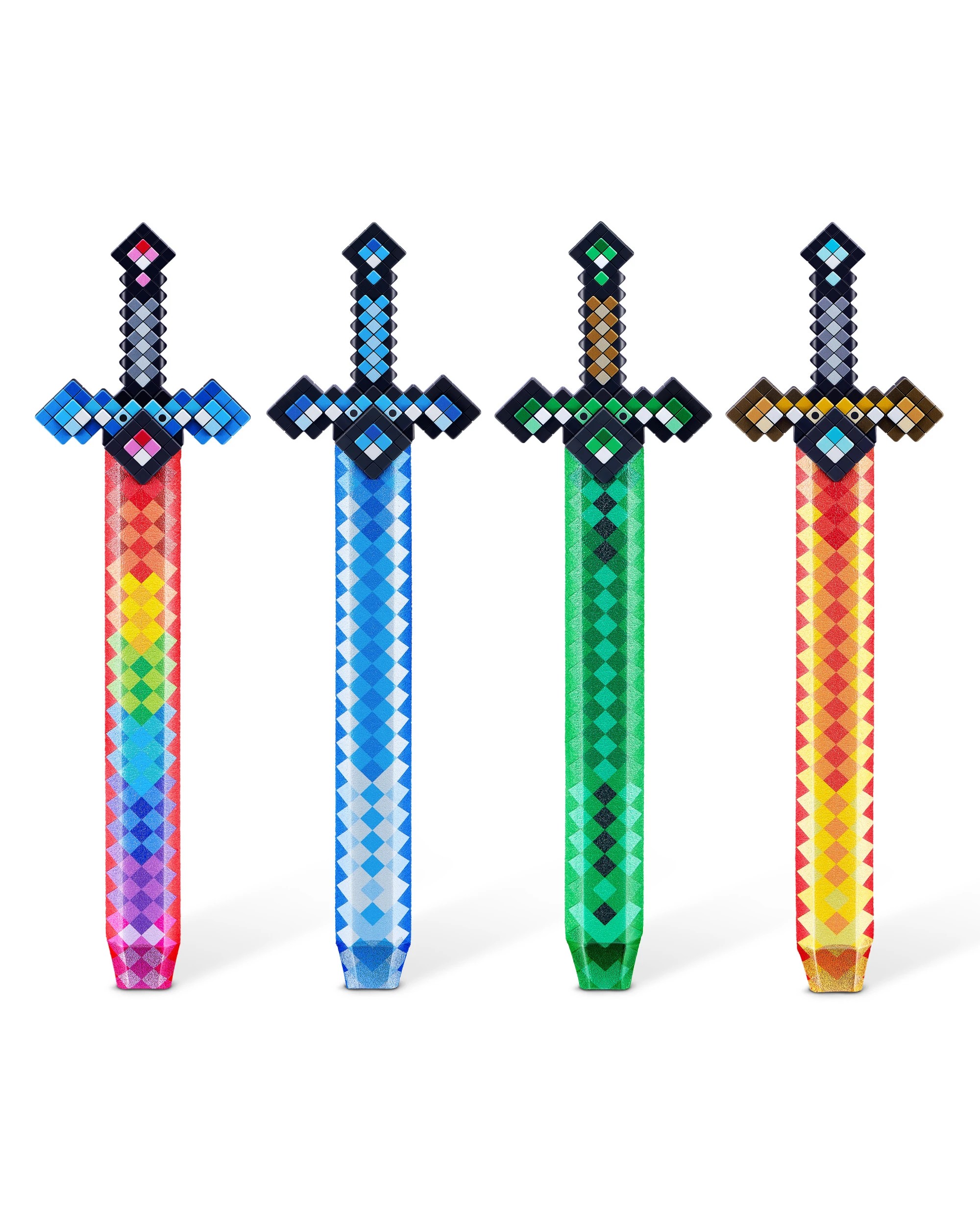 2 XSHOT Zuru X - Shot Role Play Pixel Sword - Assorted - Multi, 2 of 8