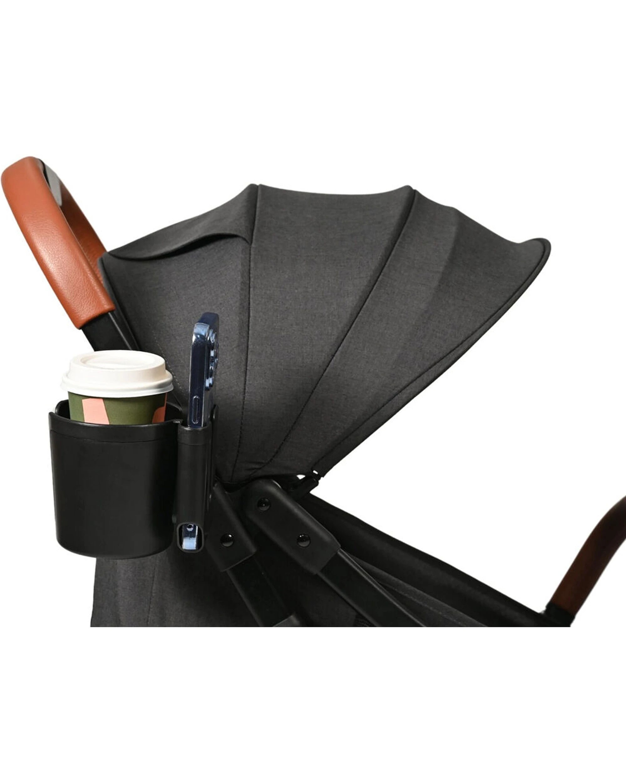 2 Childcare Lightweight Pram And Stroller Cup And Mobile Holder No Tools - Black, 2 of 7