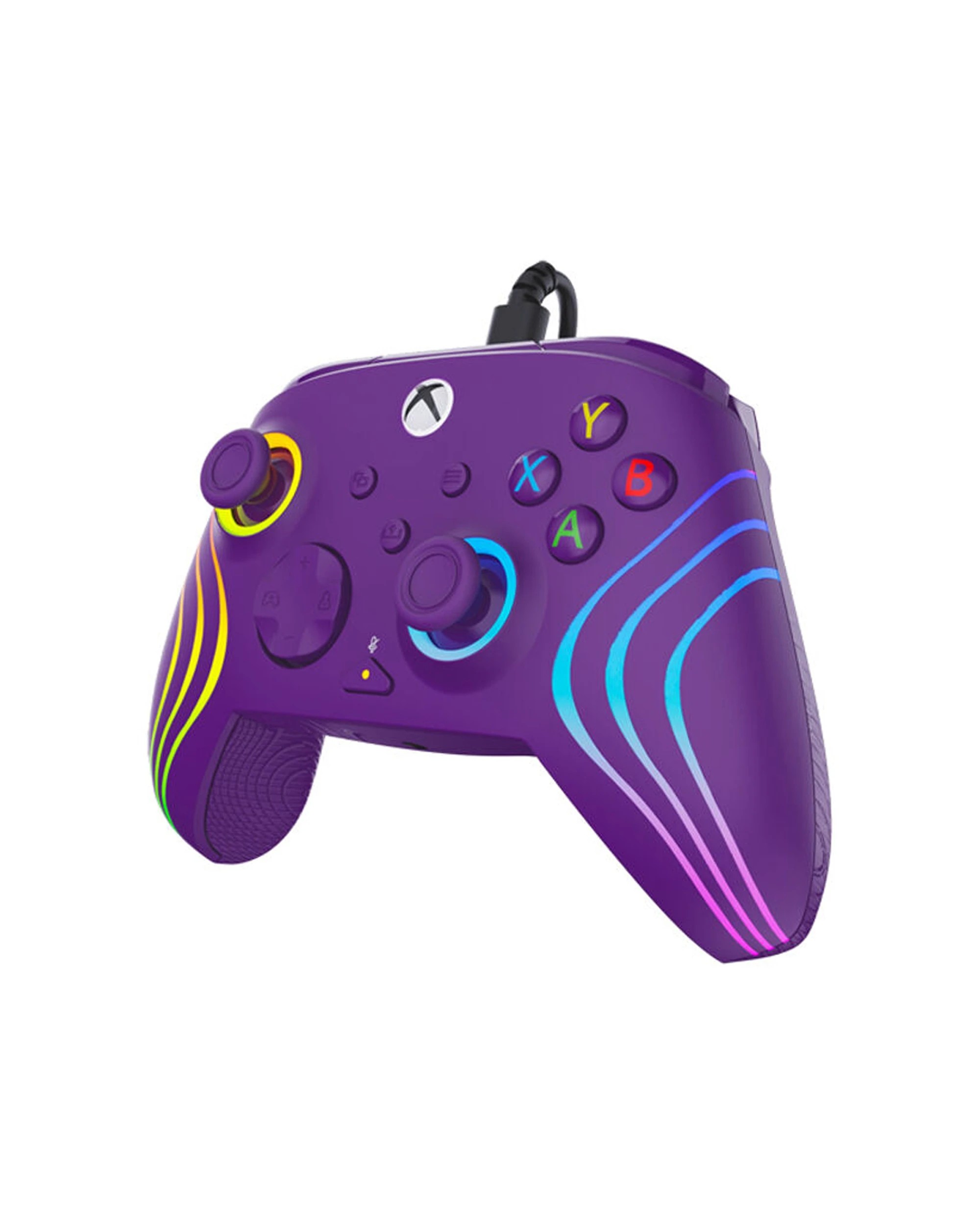 2 Turtle Beach Afterglow Wave Xbox Wired Game Controller USB 3m RGB Rumble - Purple, 2 of 7
