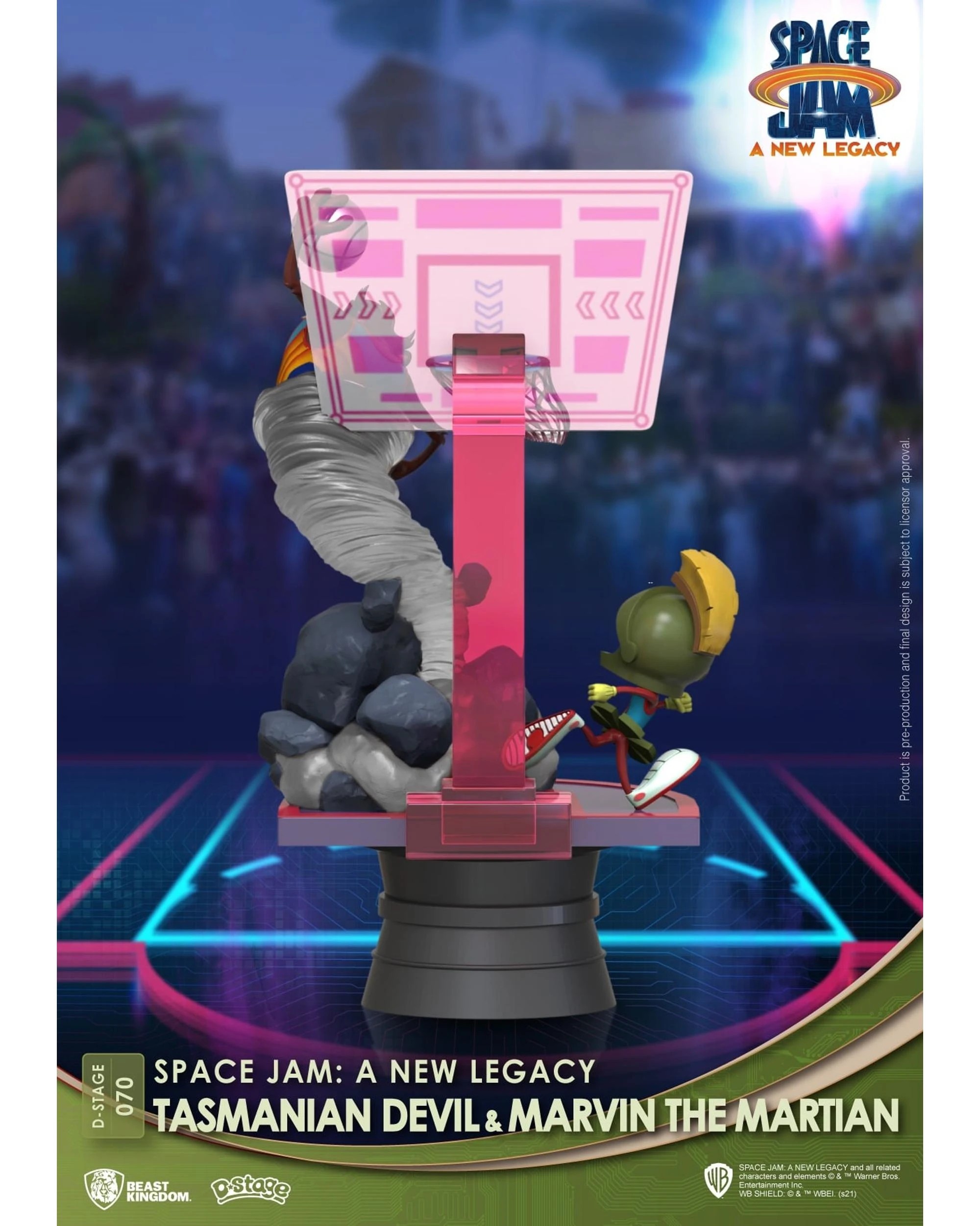 5 Beast Kingdom D-Stage Space Jam: A New Legacy Tasmanian Devil and Marvin the Martian Figure, 5 of 7