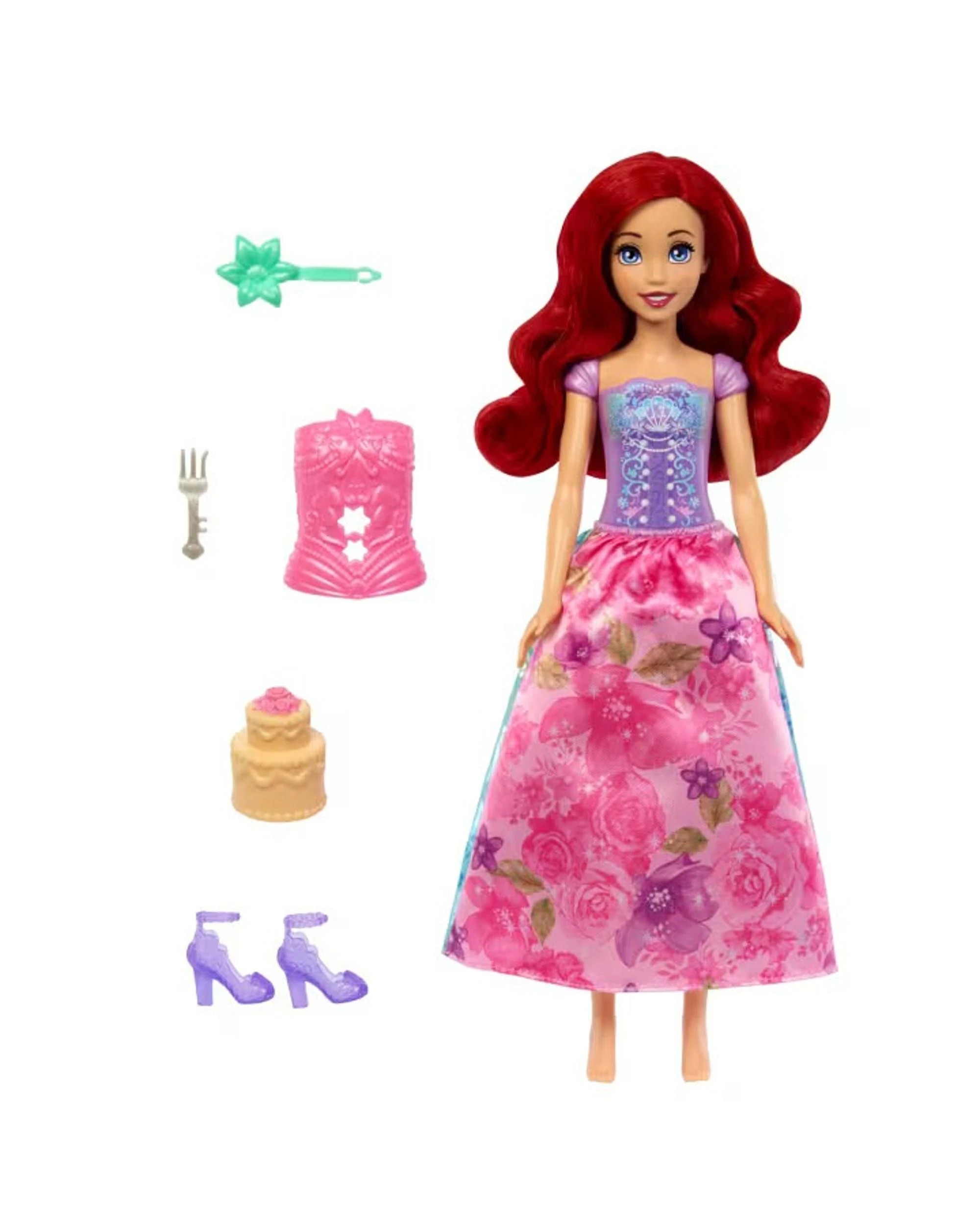 6 Disney Princess Spin and Reveal Ariel Fashion Doll, 6 of 6