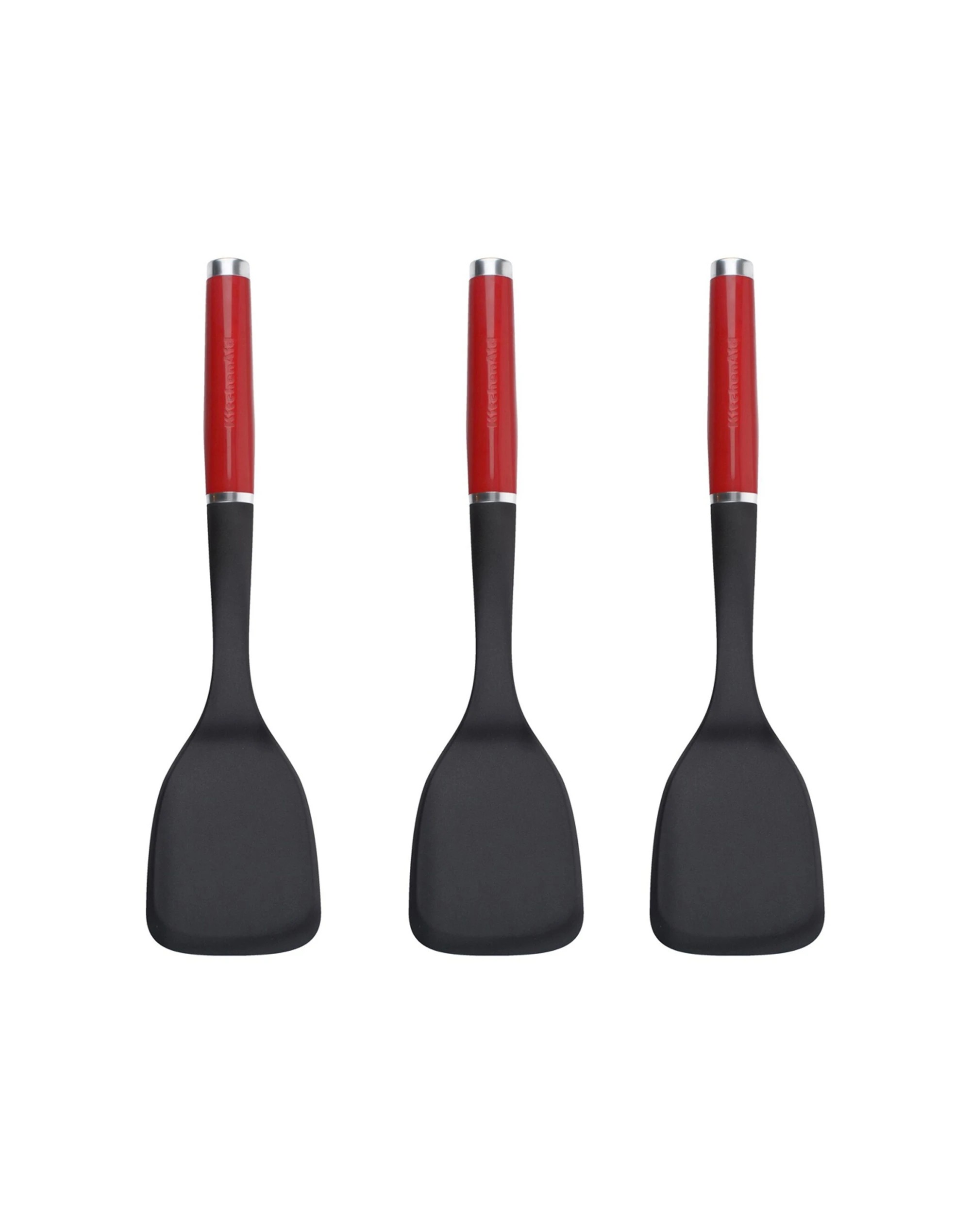 1 KitchenAid 3PK Solid Turner Plastic Utensil 34cm Heat Resistant Nylon - Multi, 1 of 3