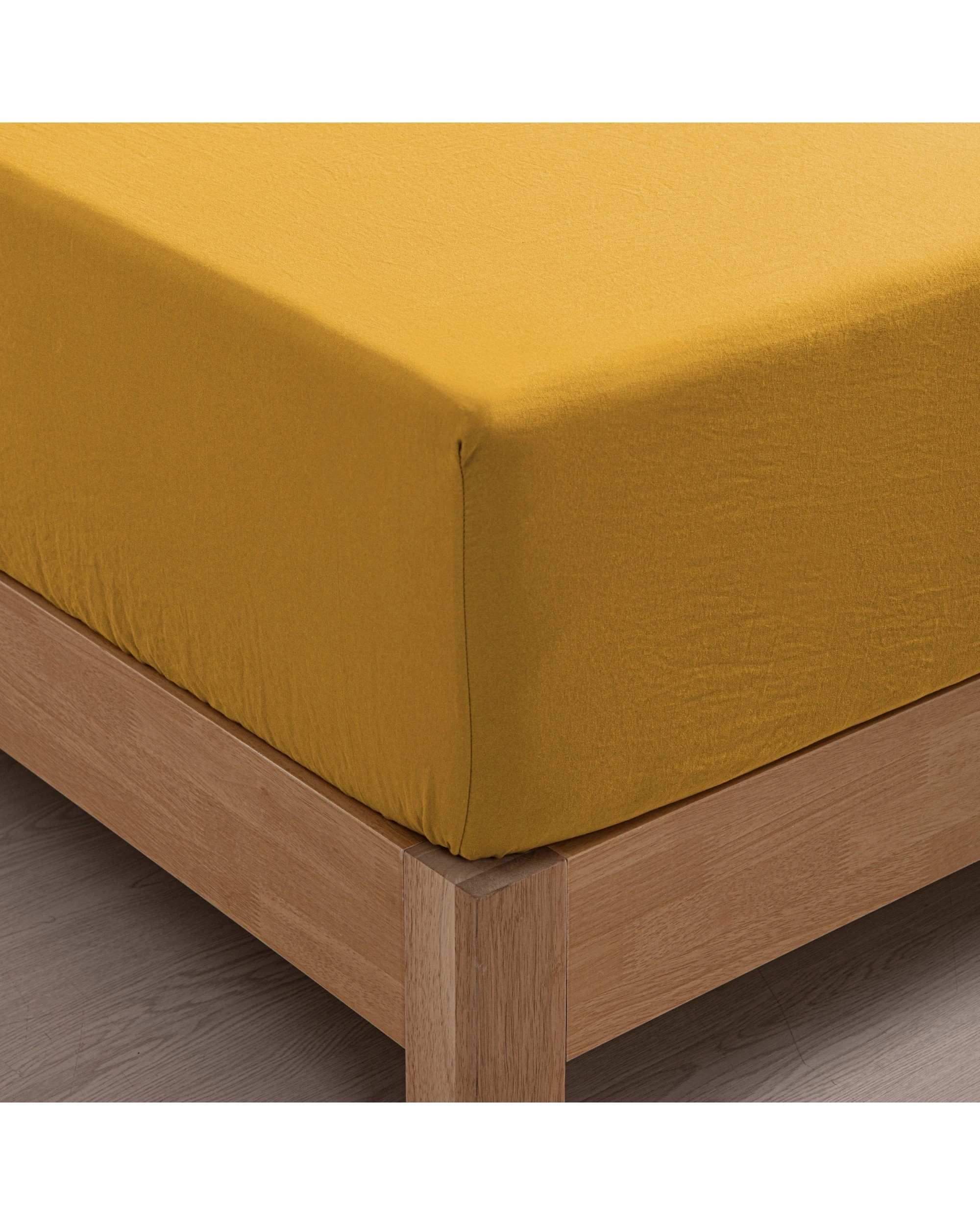 2 Dreamaker Superfine Washed Microfibre Combo Fitted Sheet Set - Queen Bed - Mustard, 2 of 7